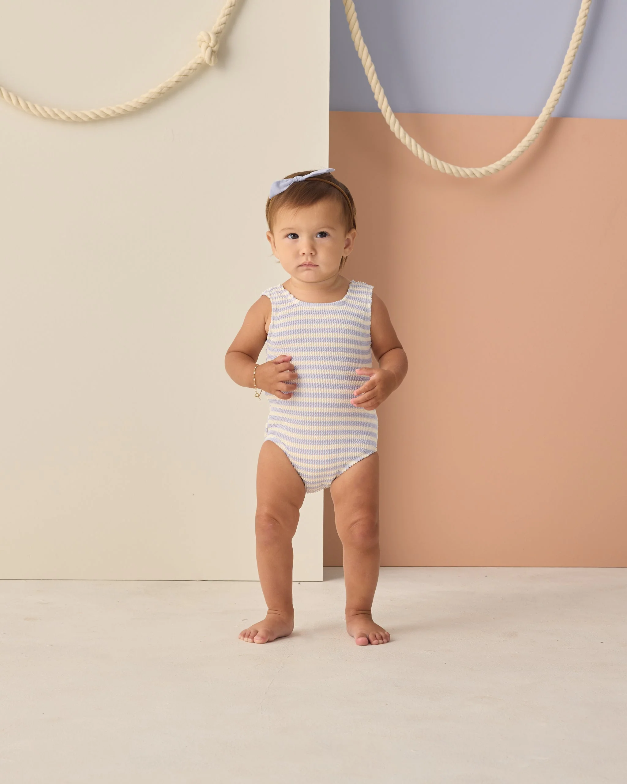 Moxie One-Piece Periwinkle Stripe - Image 2