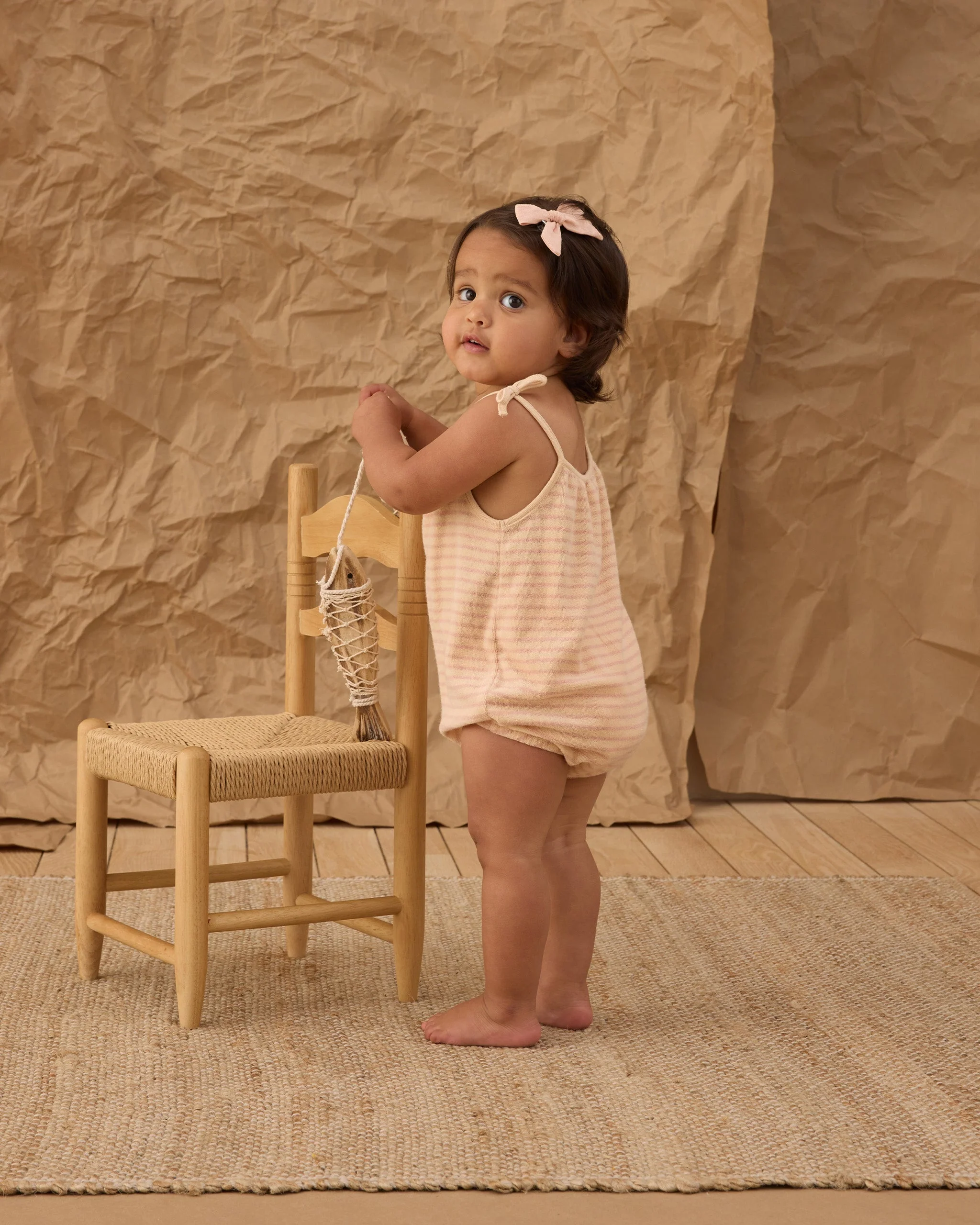 Nala Romper Pink Stripe - Image 2