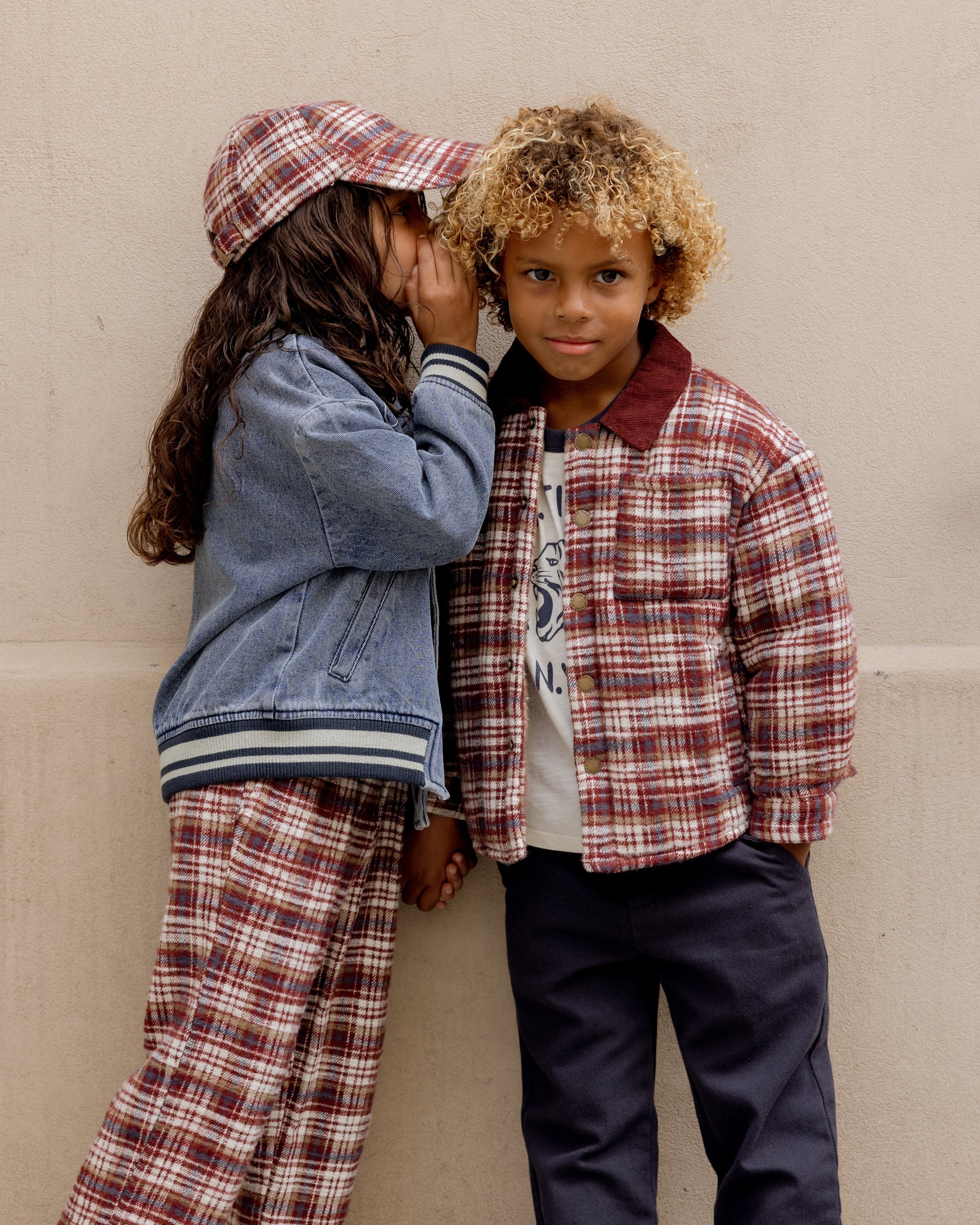 Nashville Quilted Jacket || Burgundy Plaid - Image 6