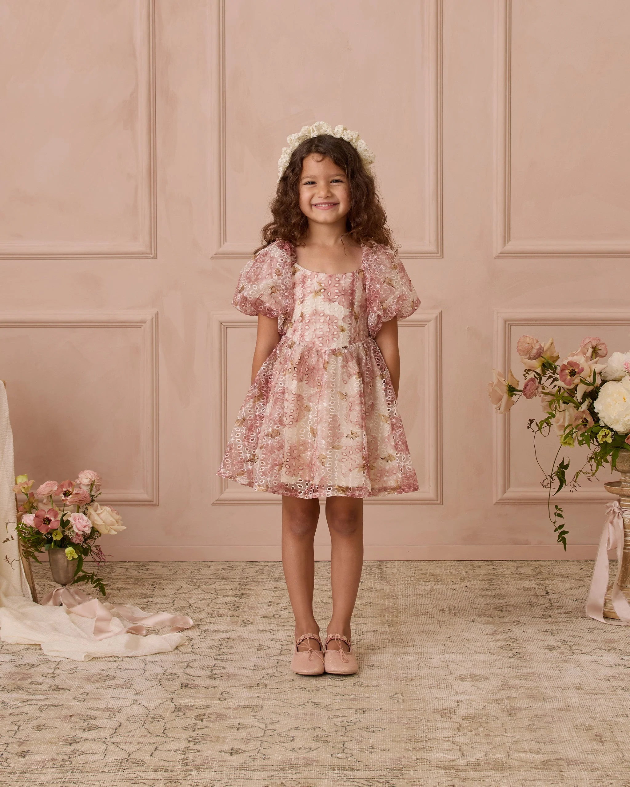 Nina Dress | Pink Peonies - Image 2