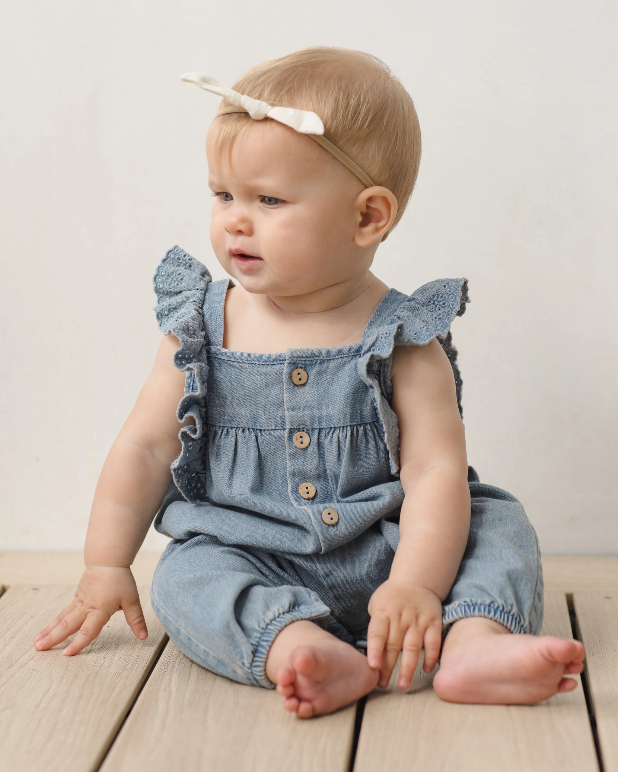 Nova Romper Lightweight Denim - Image 2