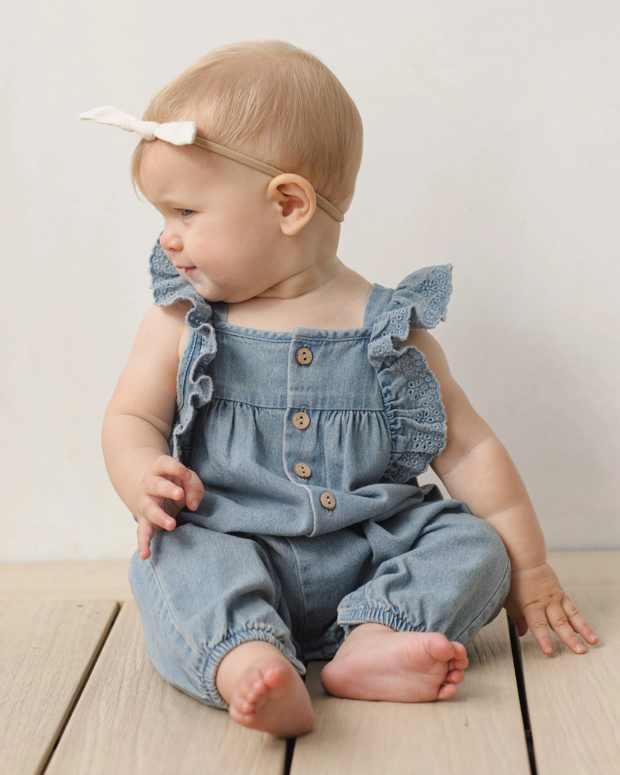 Nova Romper Lightweight Denim - Image 4