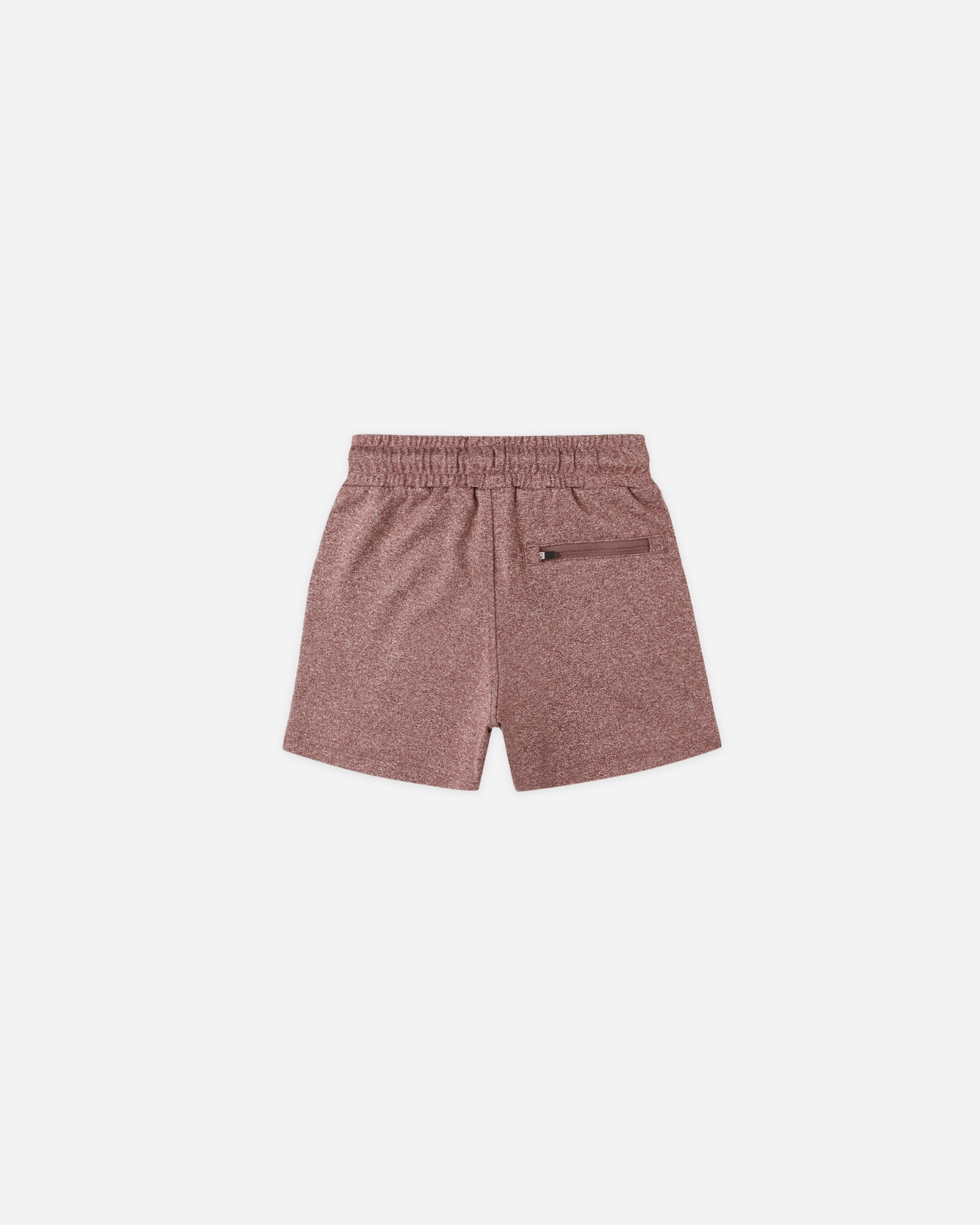 Oceanside Tech Short || Heathered Burgundy - Image 2