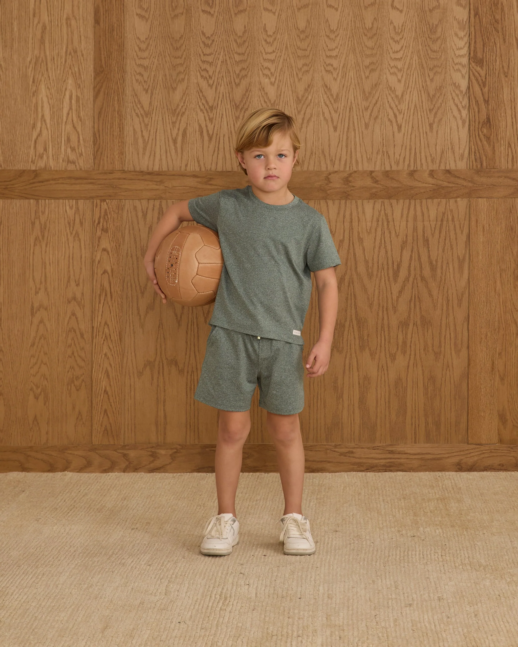 Oceanside Tech Short || Heathered Green - Image 3