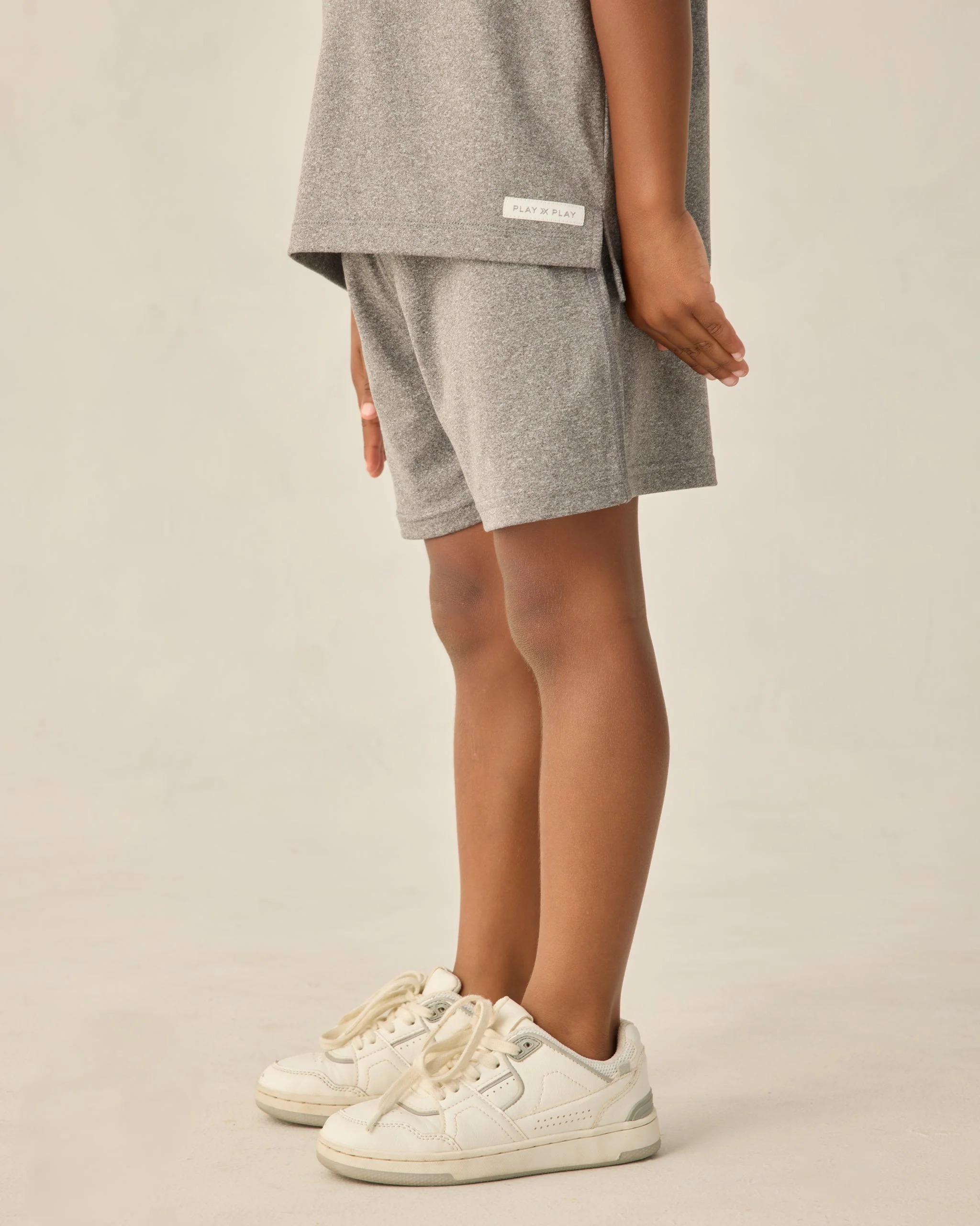 Oceanside Tech Short Heathered Grey - Image 3