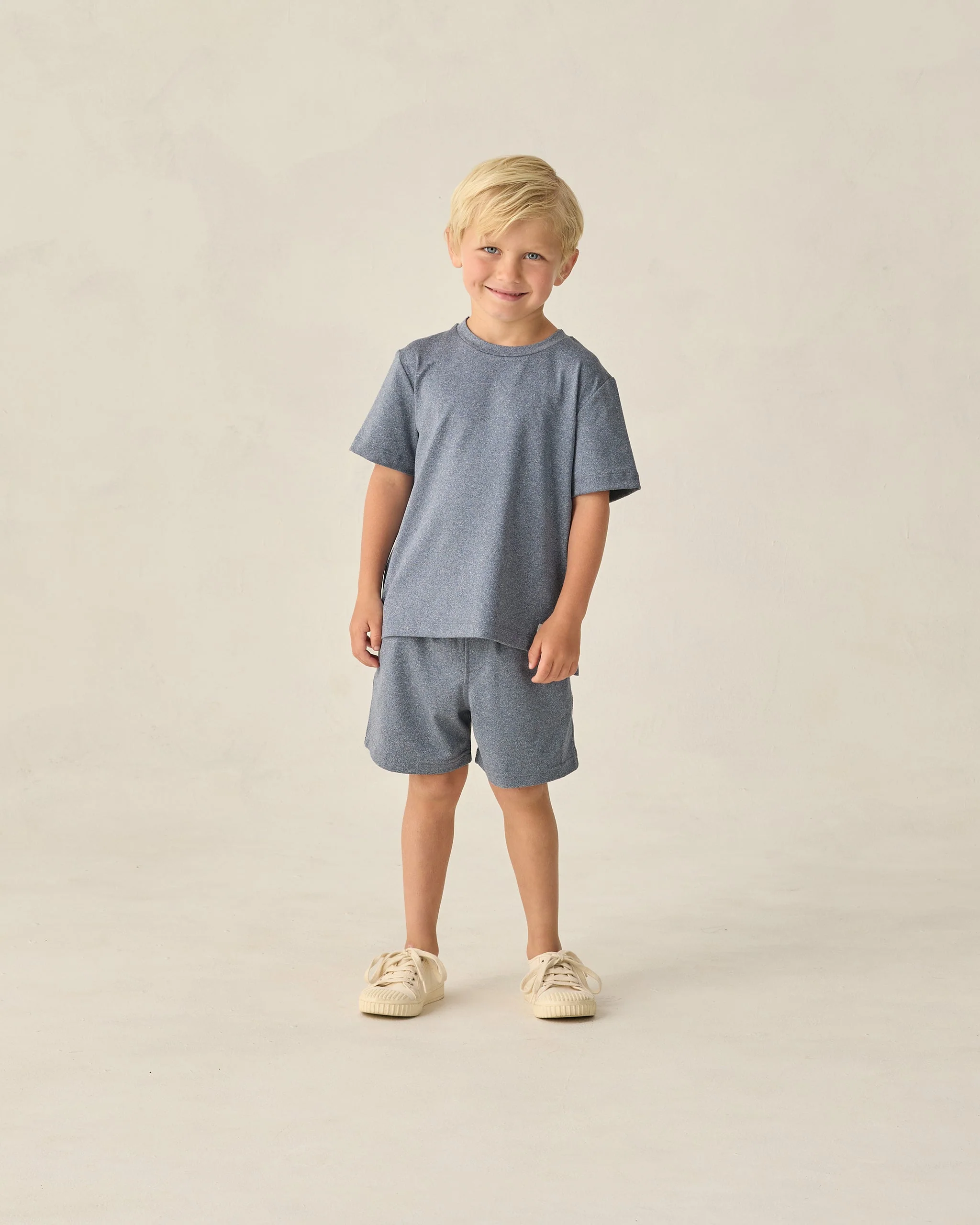 Oceanside Tech Short Heathered Marine - Image 4