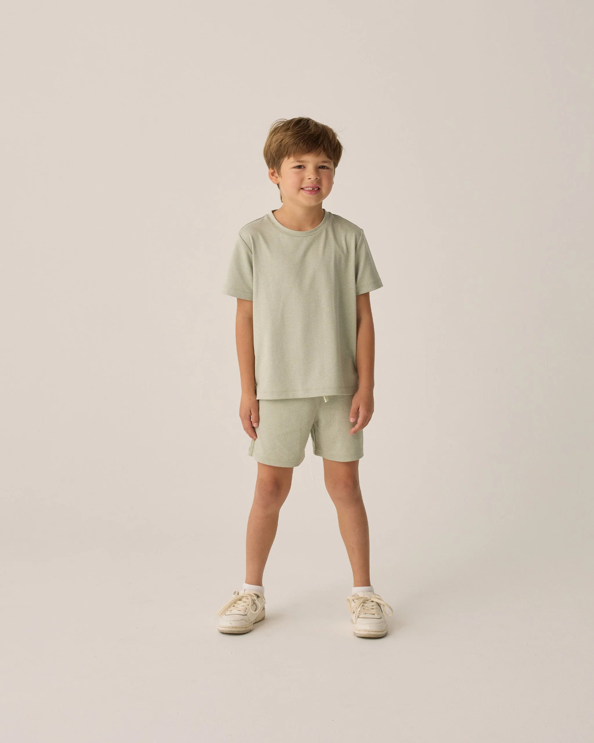 Oceanside Tech Short || Heathered Sage - Image 4