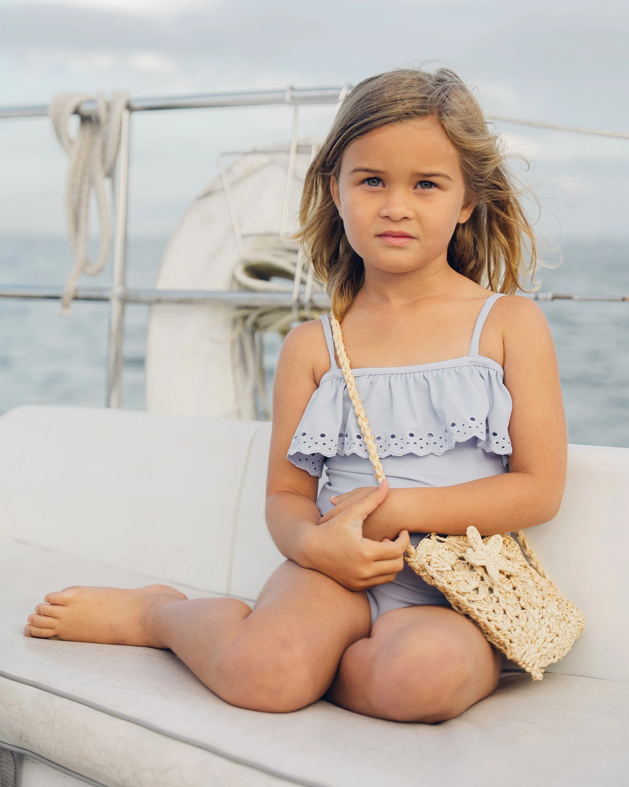 Off-The-Shoulder One-Piece Periwinkle - Image 5
