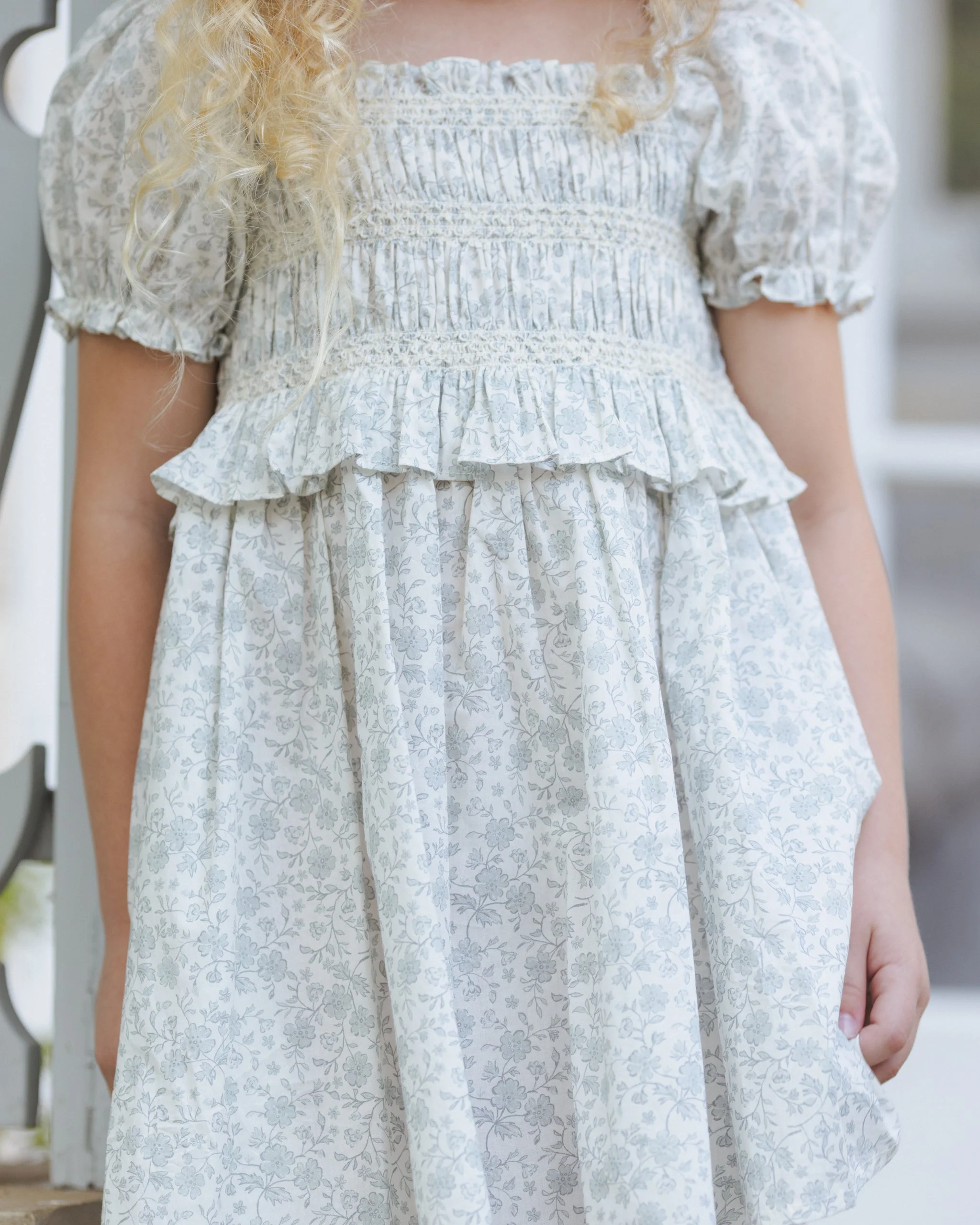 Olivia Dress Sky Floral - Image 6