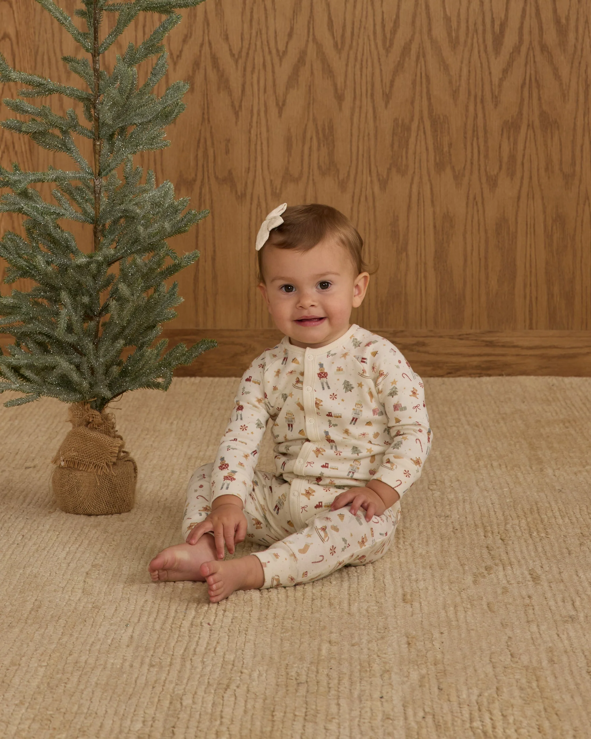 Organic Long John Pajamas || Festive - Image 2