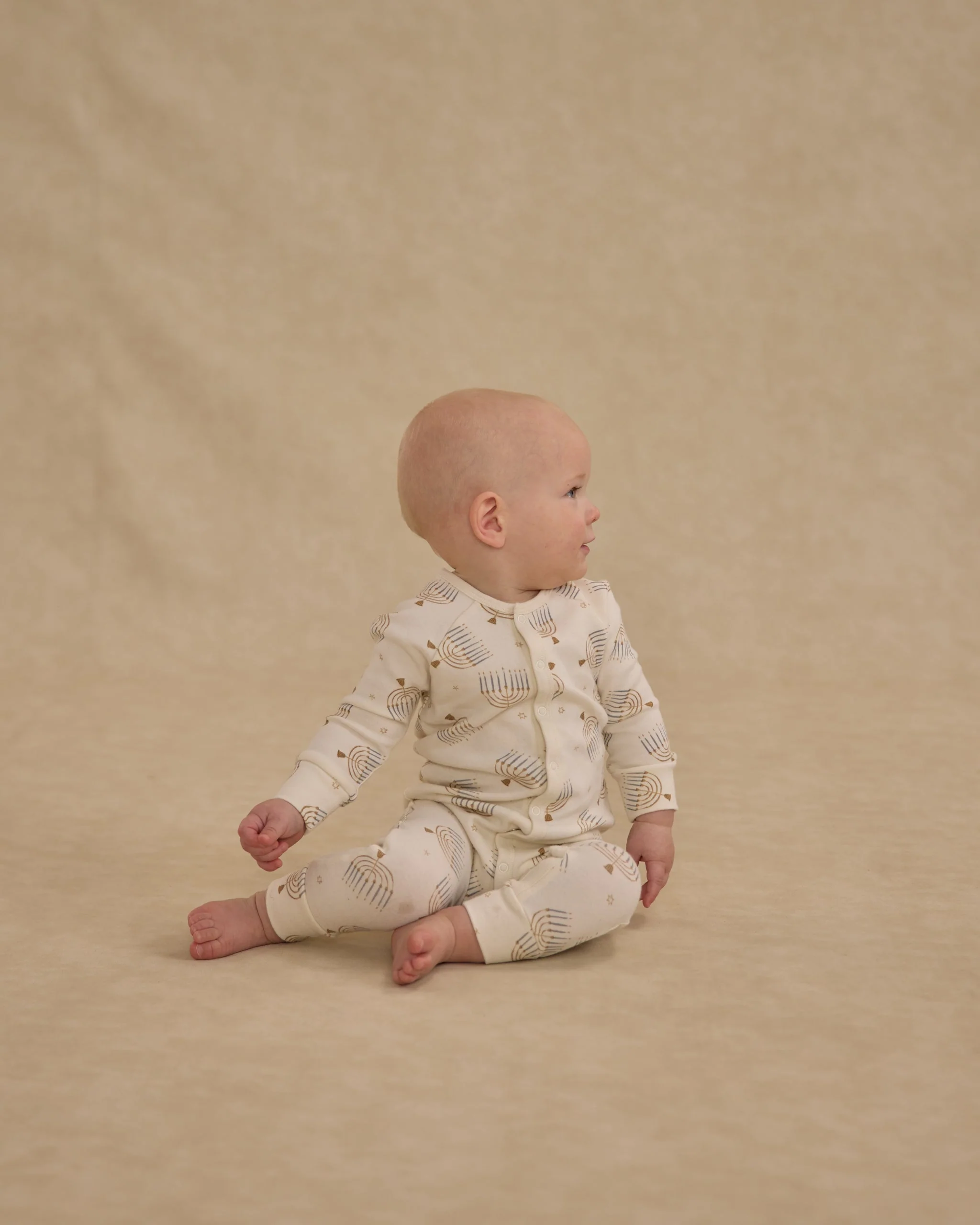 Organic Long John Pajamas || Hanukkah - Image 2
