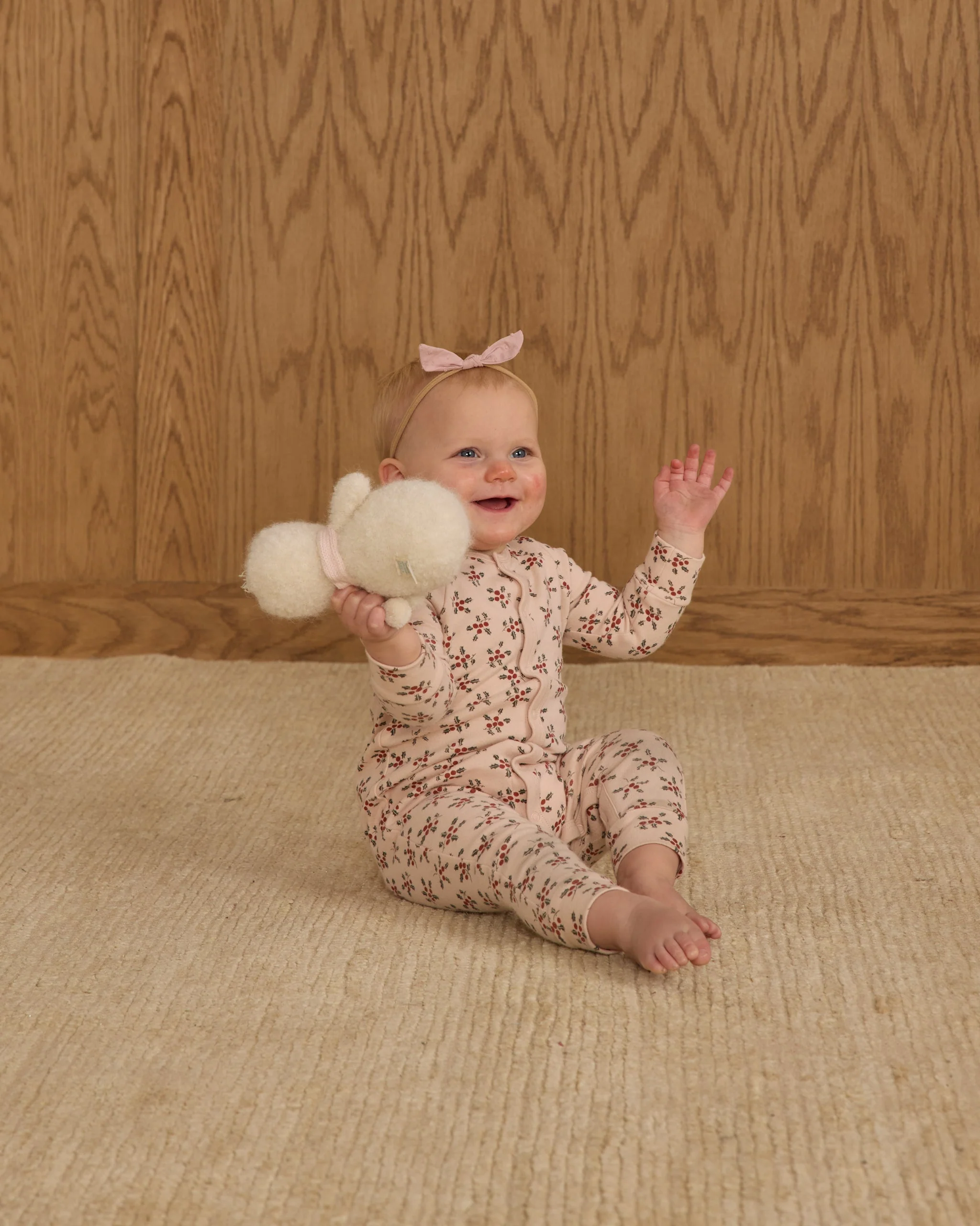 Organic Long John Pajamas || Holly Berry - Image 2