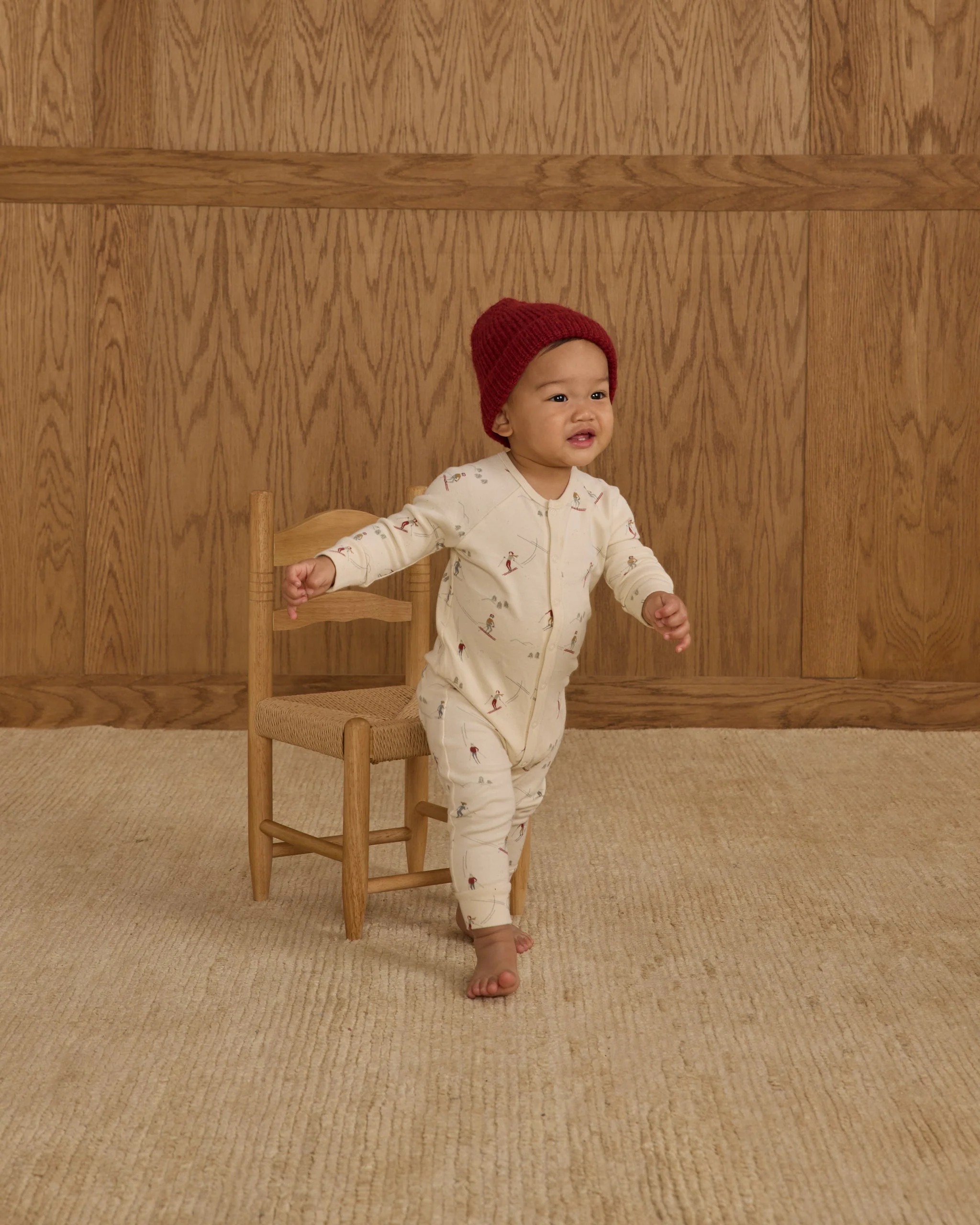 Organic Long John Pajamas || Skiers - Image 4
