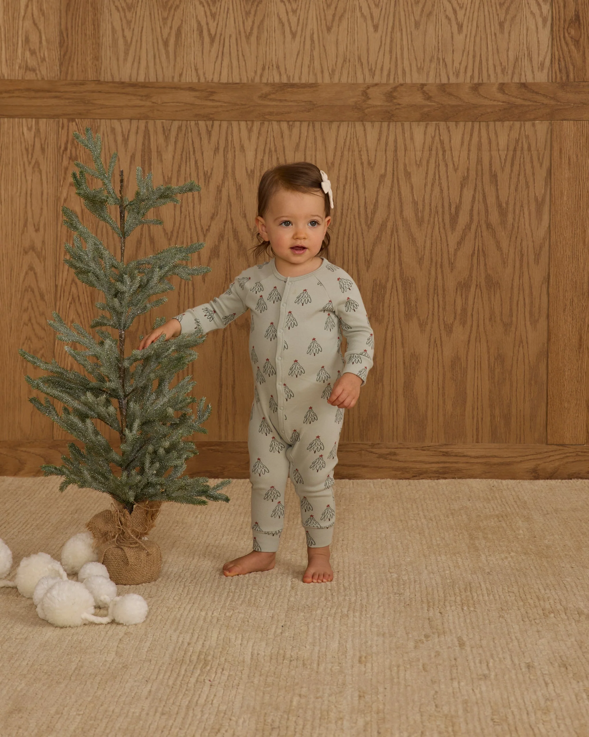 Organic Long John Pajamas || Trees - Image 2