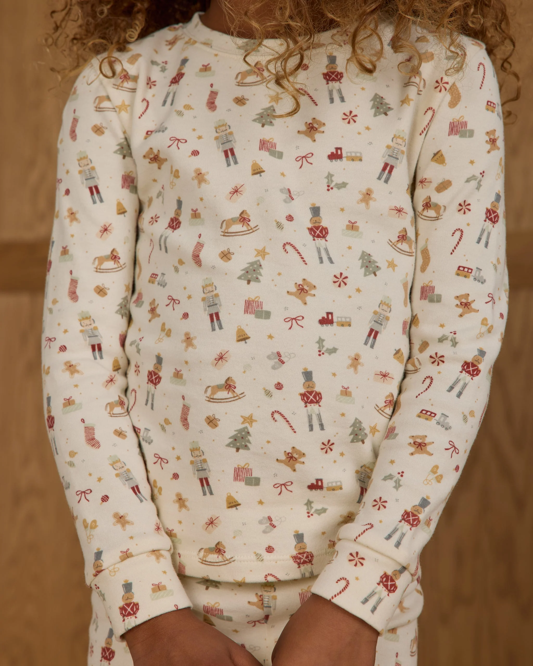 Organic Long Sleeve Pajama Set || Festive - Image 3