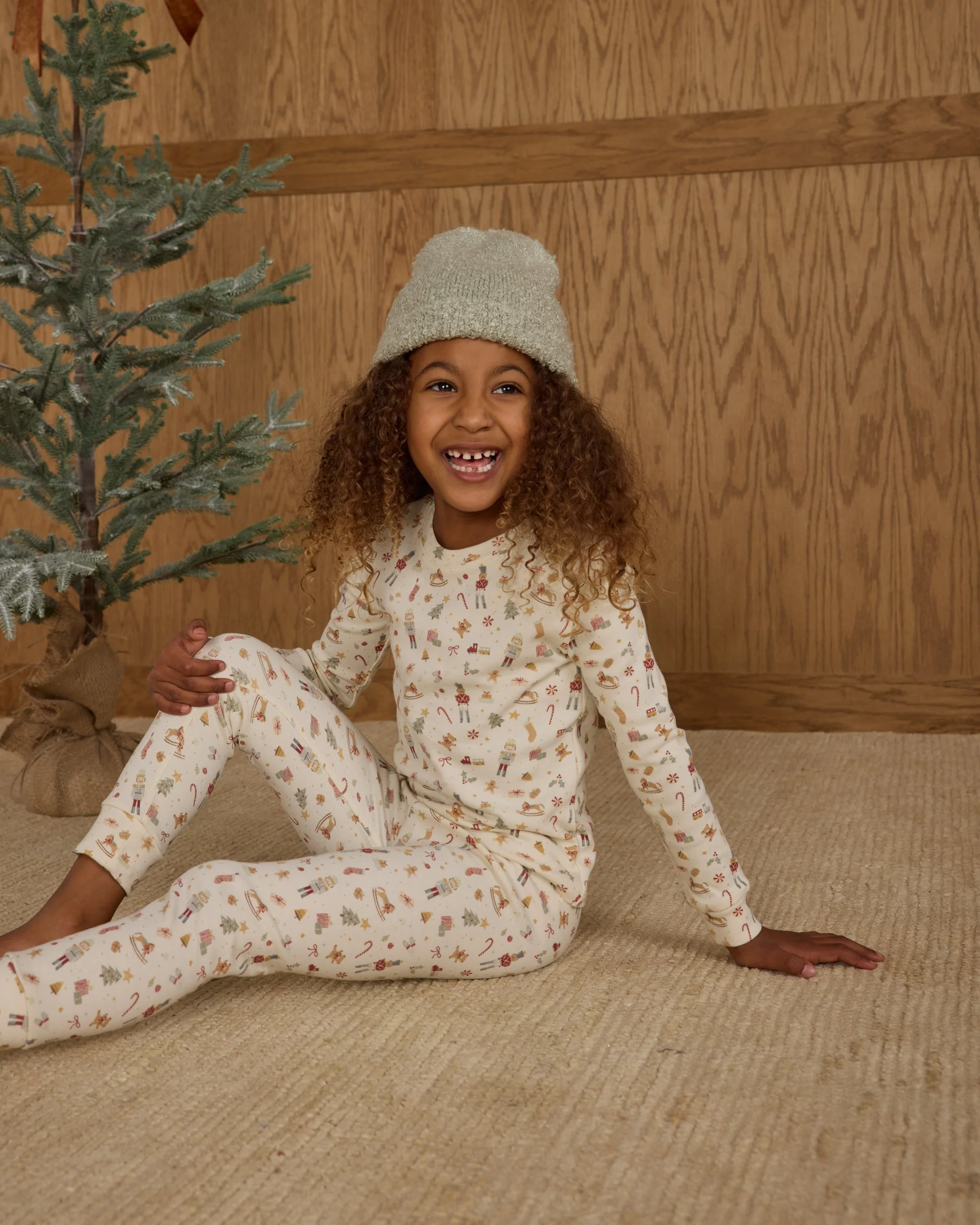 Organic Long Sleeve Pajama Set || Festive - Image 4