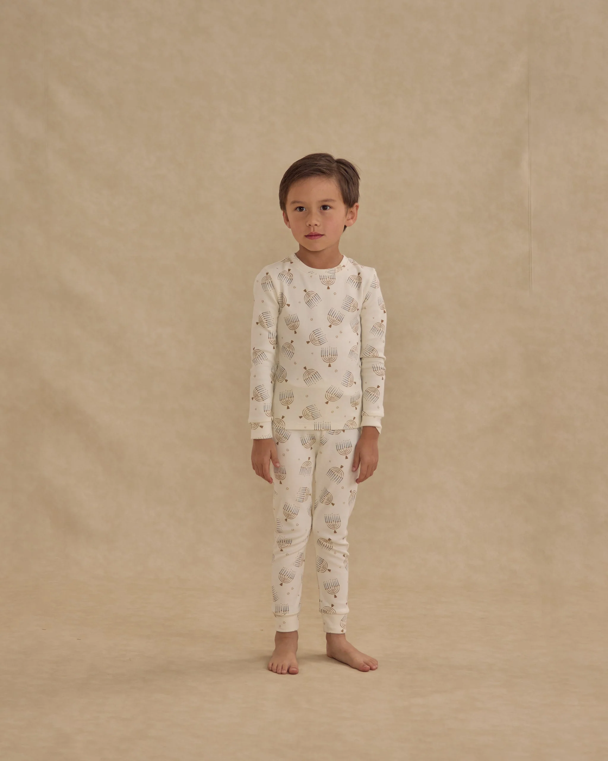 Organic Long Sleeve Pajama Set || Hanukkah - Image 2