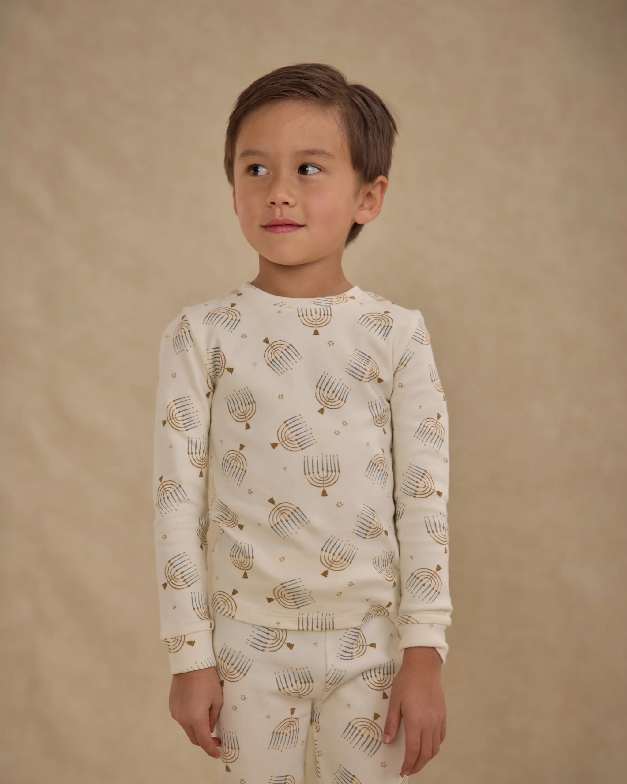 Organic Long Sleeve Pajama Set || Hanukkah - Image 3
