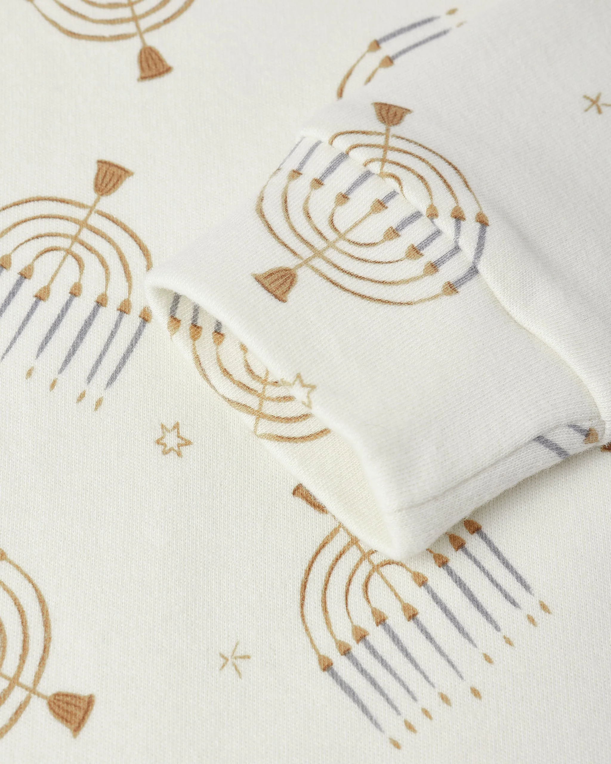Organic Long Sleeve Pajama Set || Hanukkah - Image 5
