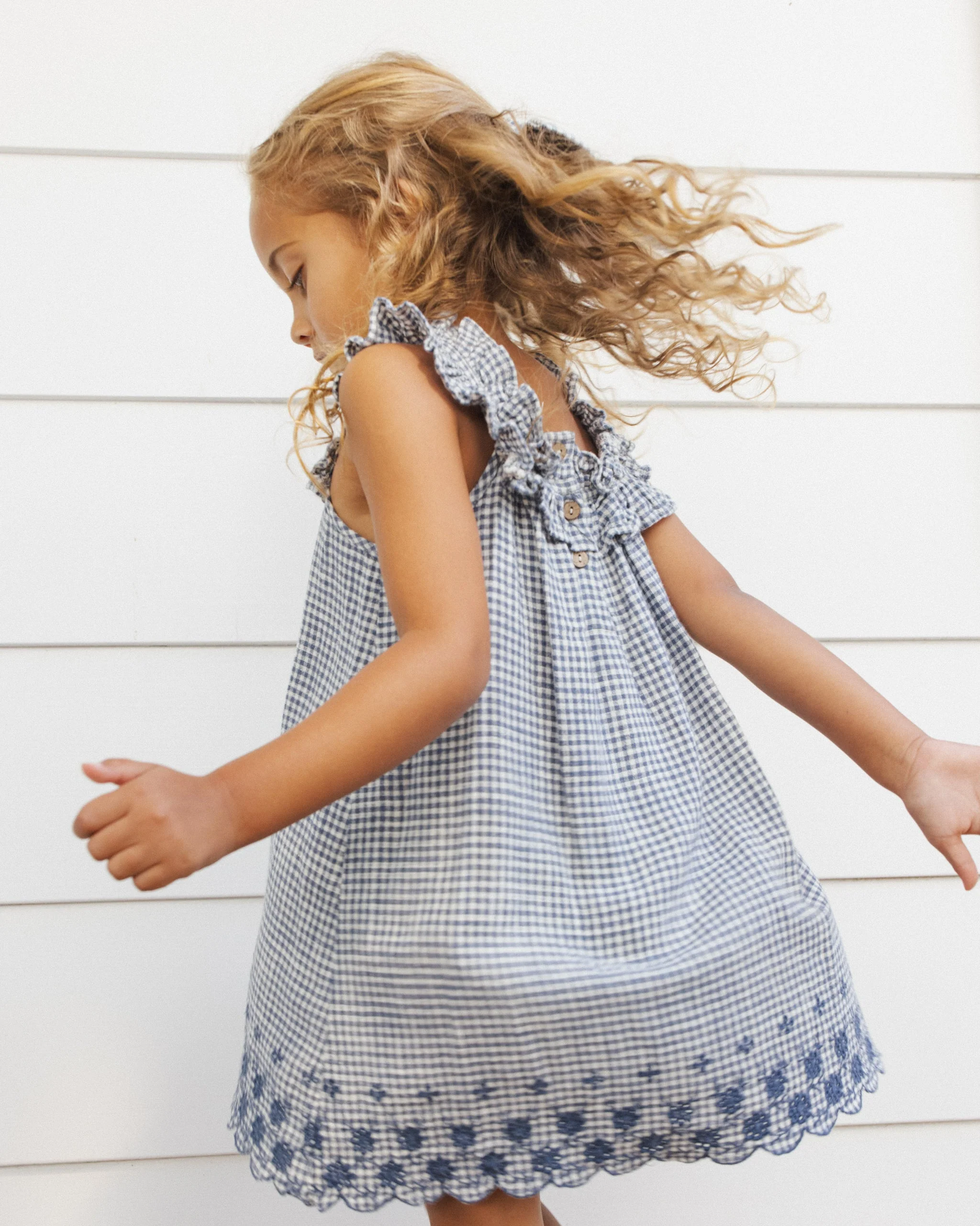 Oversized Bow Marine Gingham - Image 4