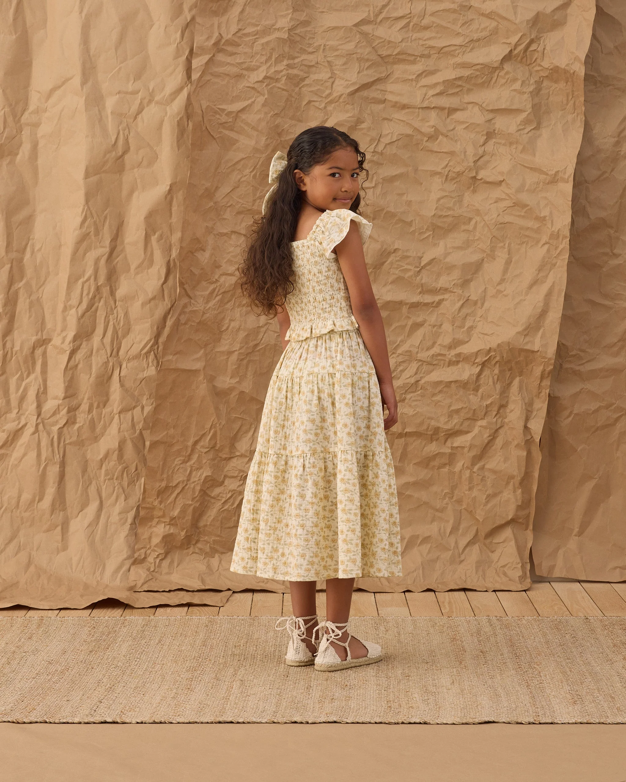 Oversized Bow Yellow Floral - Image 4