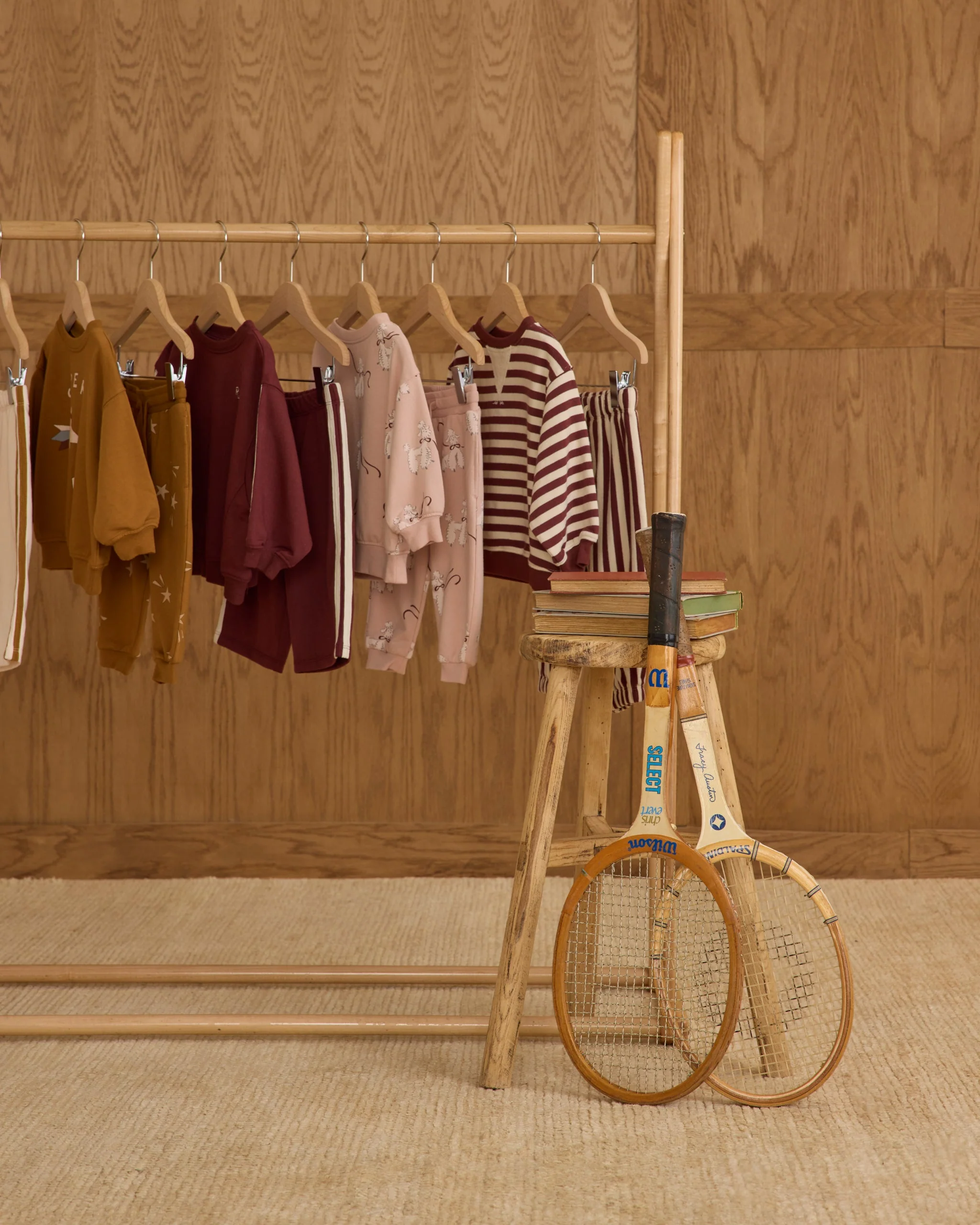 Oversized Crew || Burgundy Stripe - Image 4
