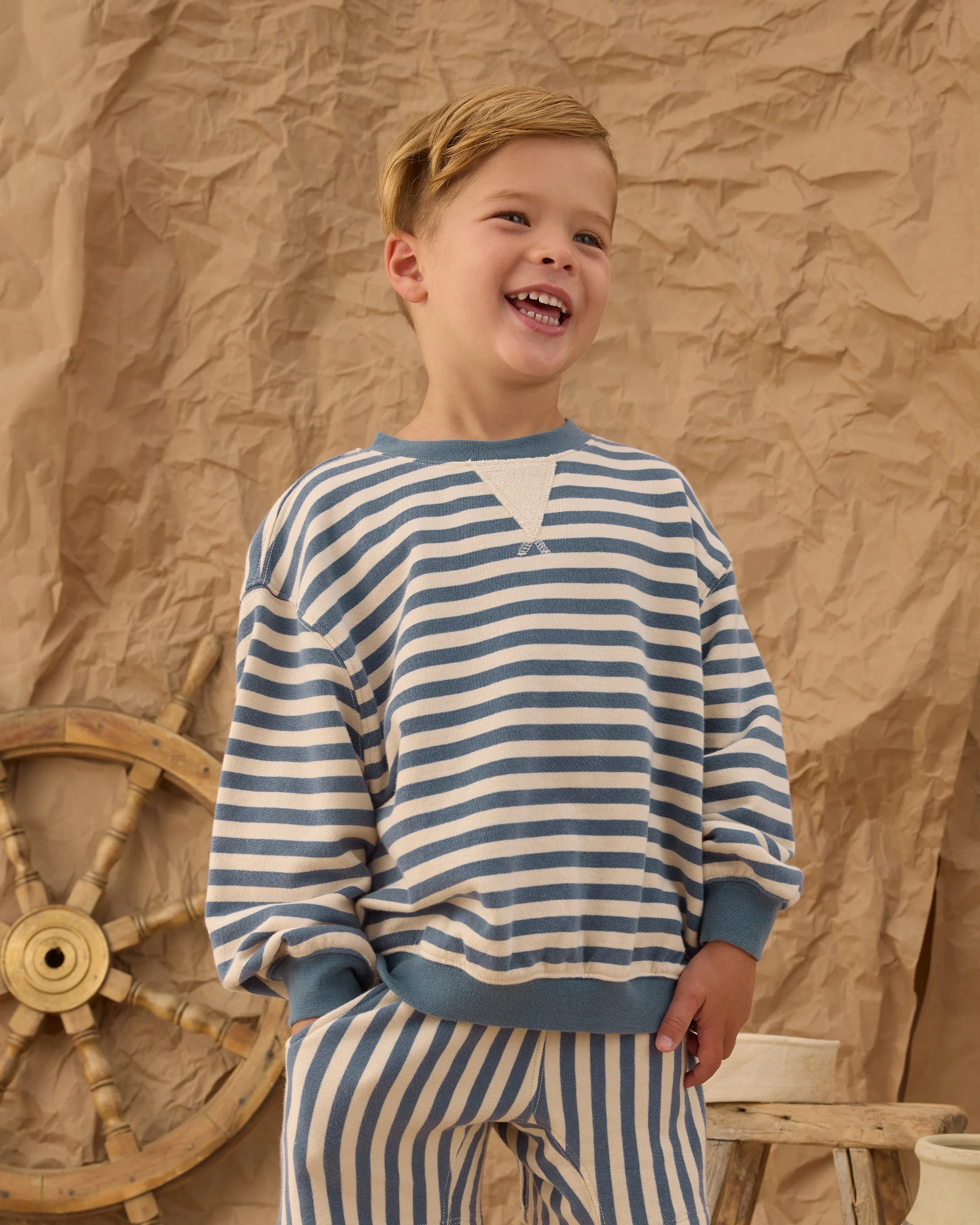 Oversized Crew Marine Stripe - Image 2