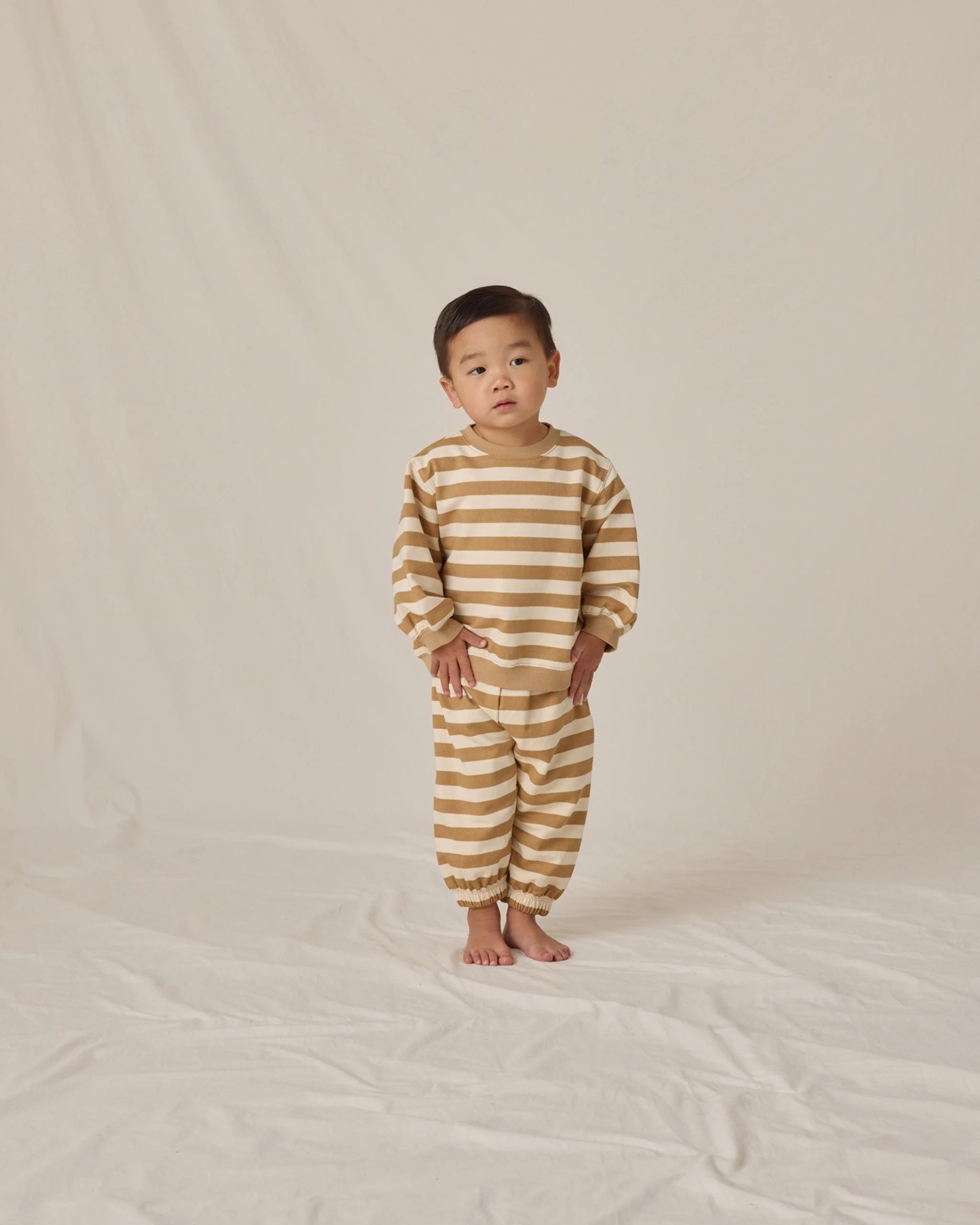 Oversized Sweatpants || Gold Stripe - Image 2
