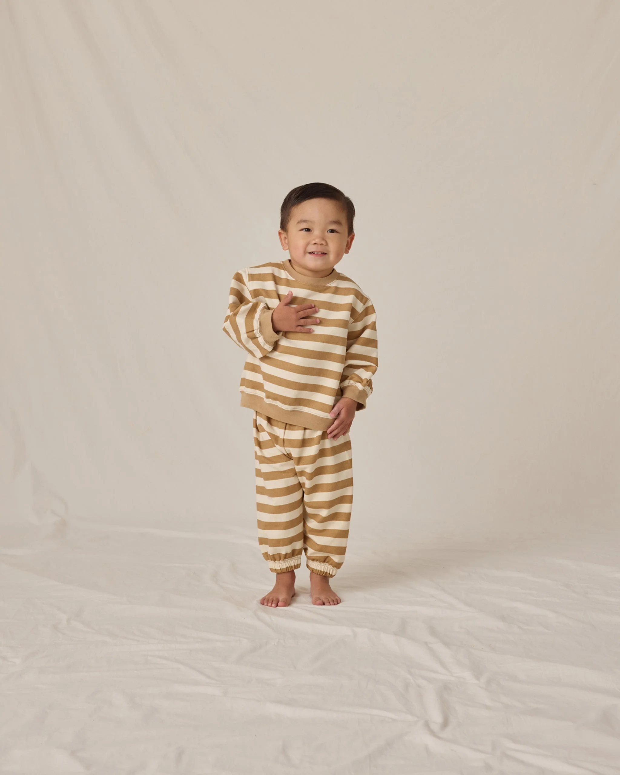 Oversized Sweatpants || Gold Stripe - Image 3