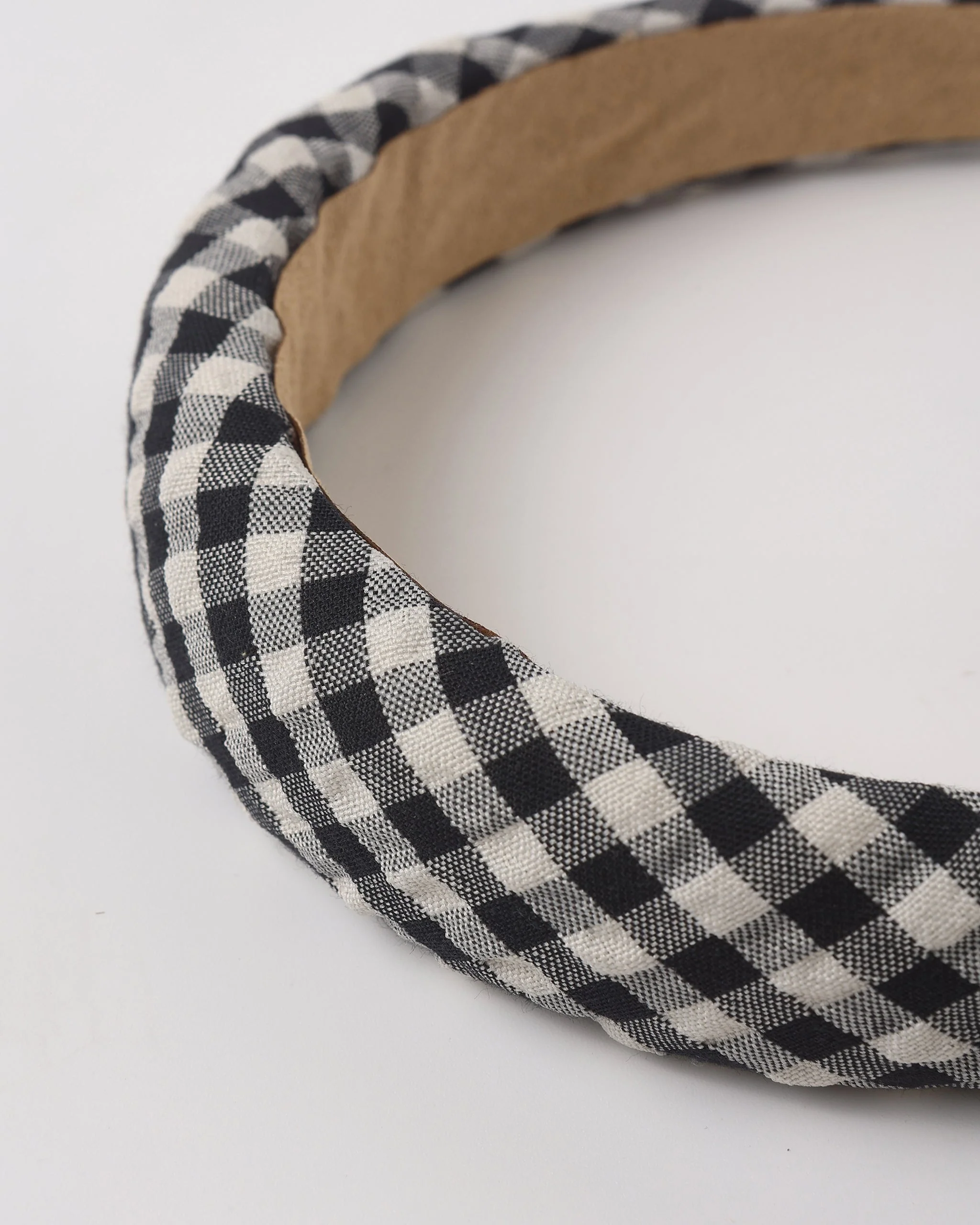 Padded Headband Black Check - Image 4