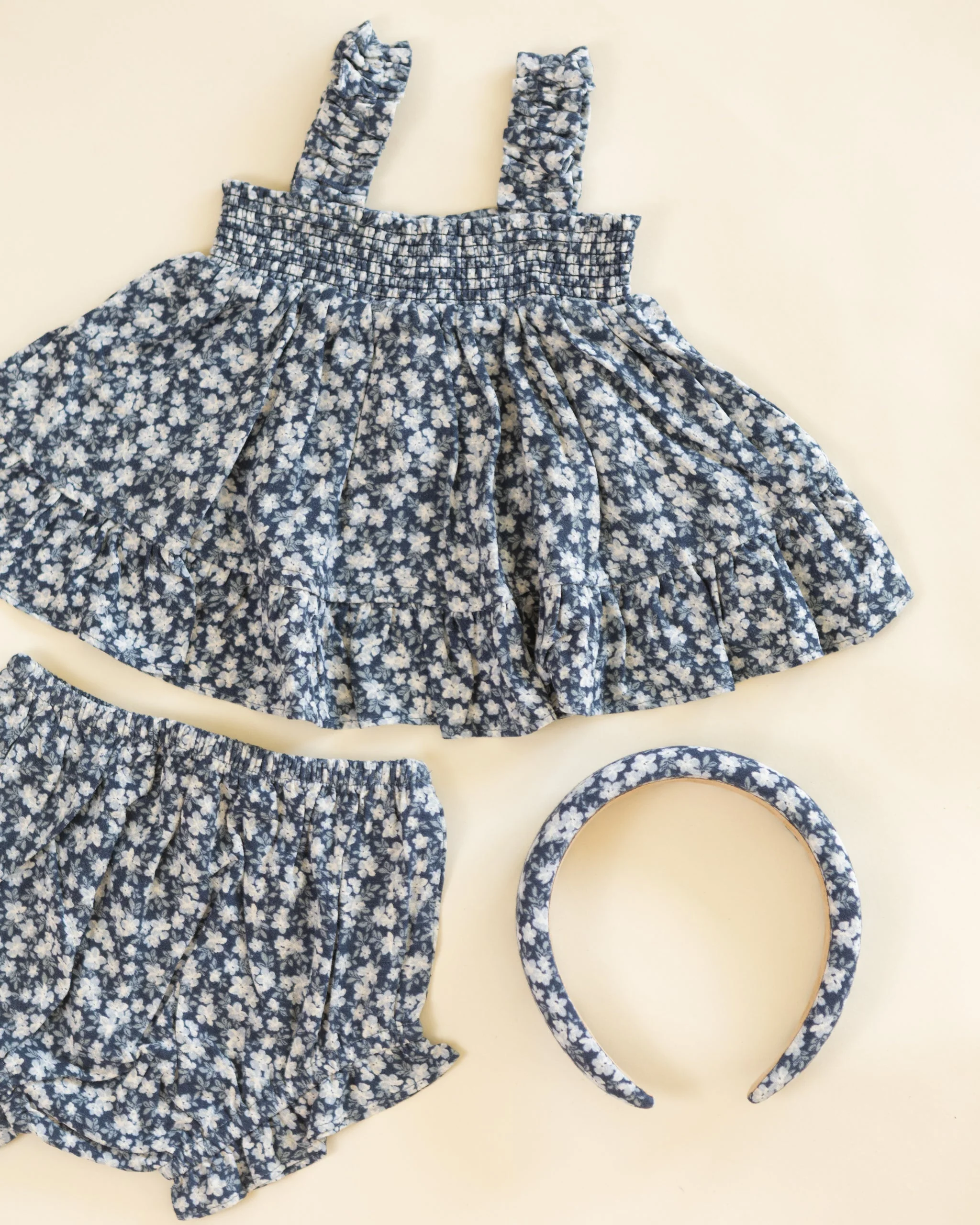 Padded Headband Navy Floral - Image 5