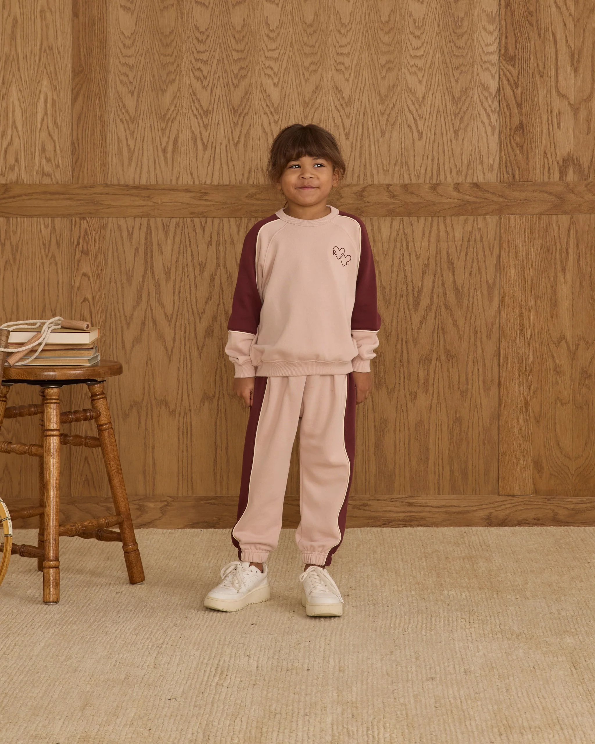 Paneled Sweatpant || Blush - Image 3