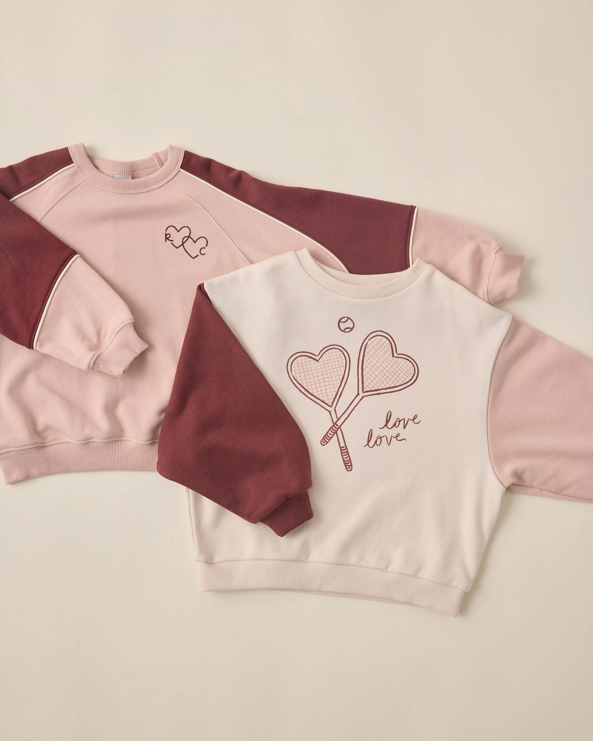 Paneled Sweatshirt || Blush - Image 4