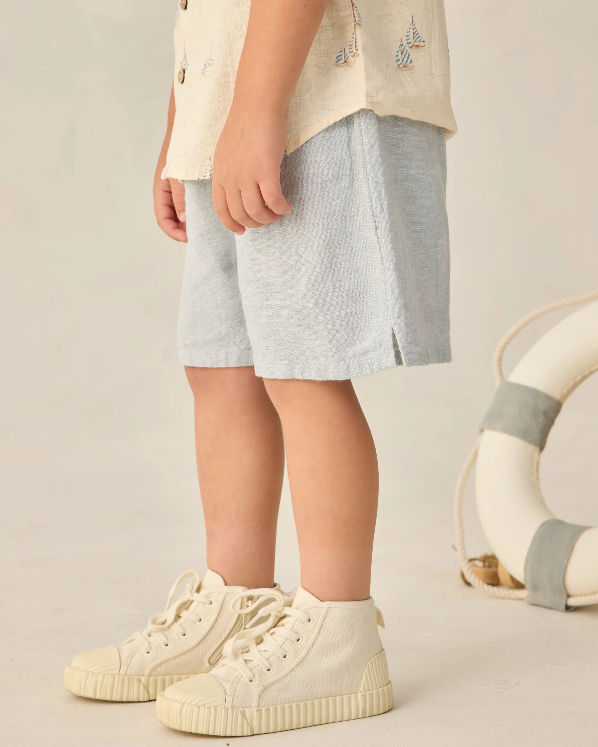 Perry Short Heathered Light Blue - Image 3