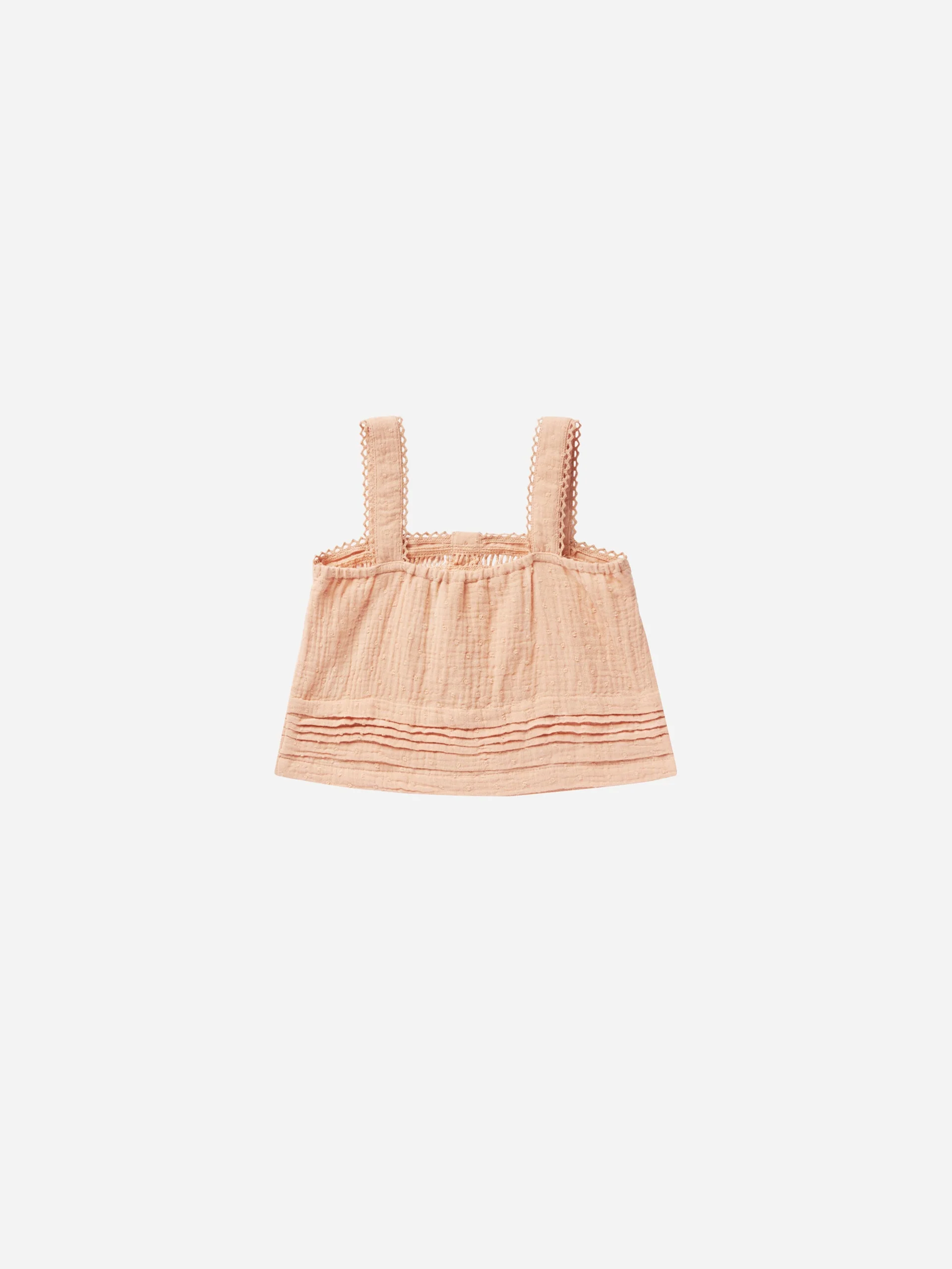 Pleat Tank || Apricot - Image 2