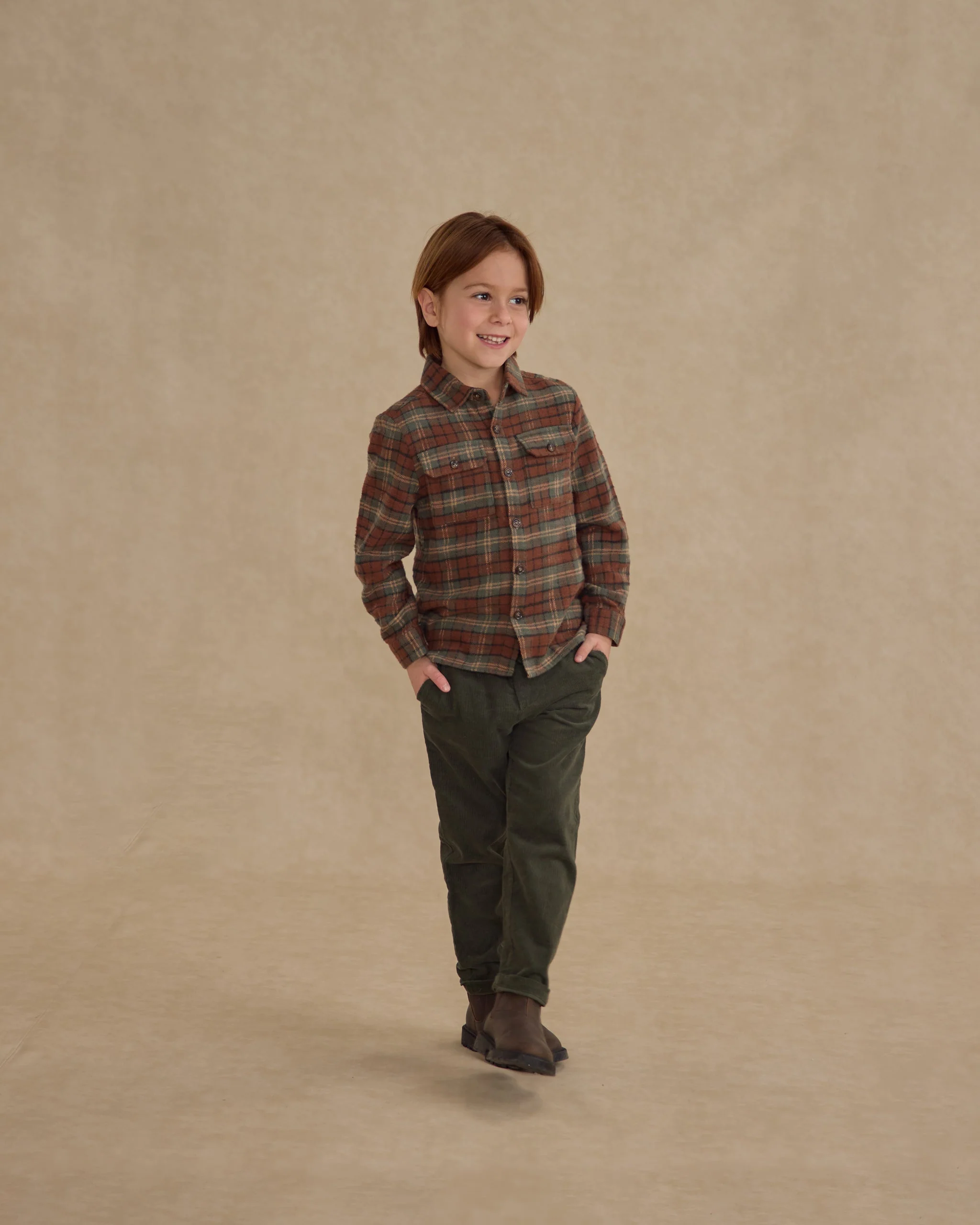 Pocketed Flannel Shirt || Holiday Plaid - Image 2
