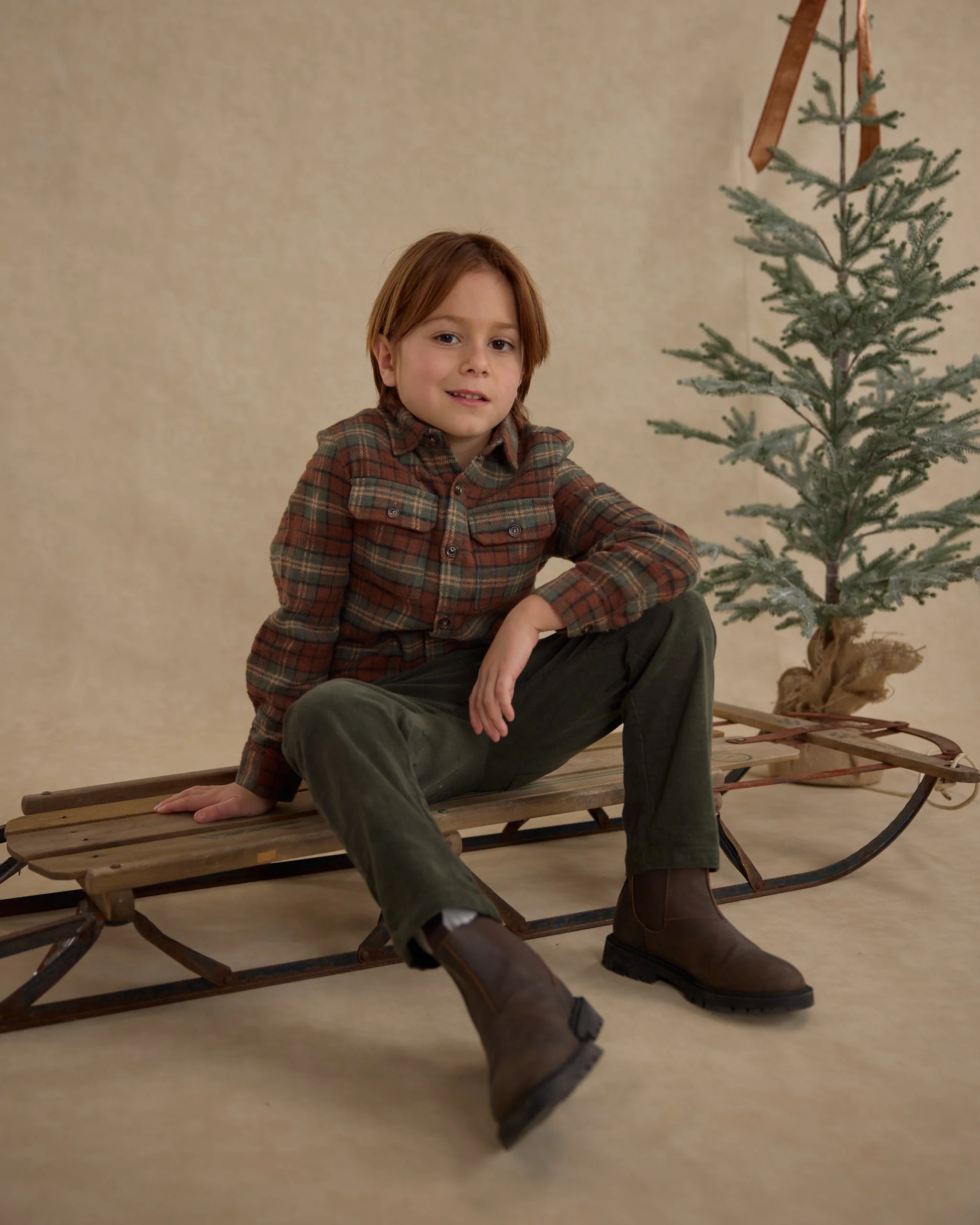Pocketed Flannel Shirt || Holiday Plaid - Image 4