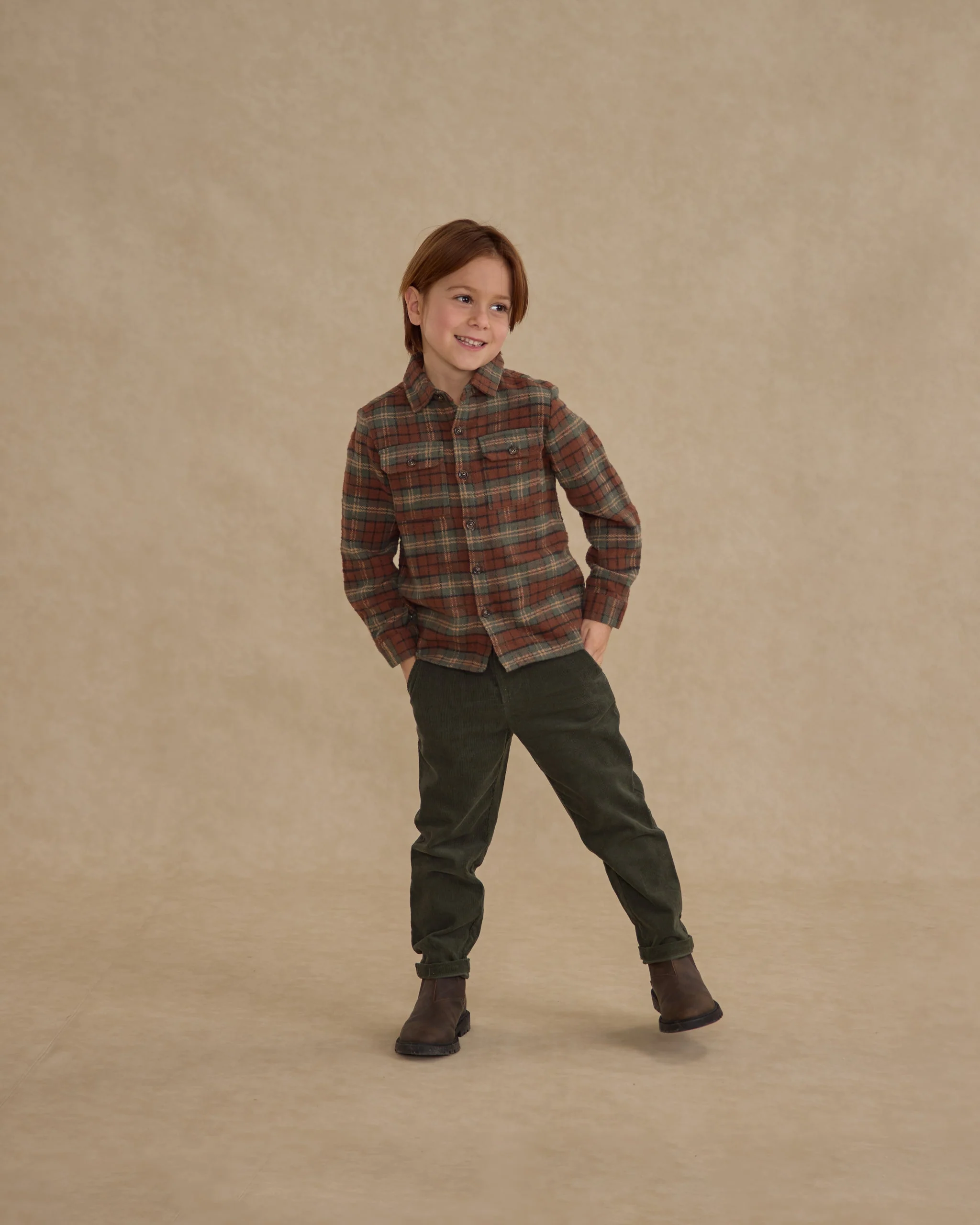 Pocketed Flannel Shirt || Holiday Plaid - Image 5