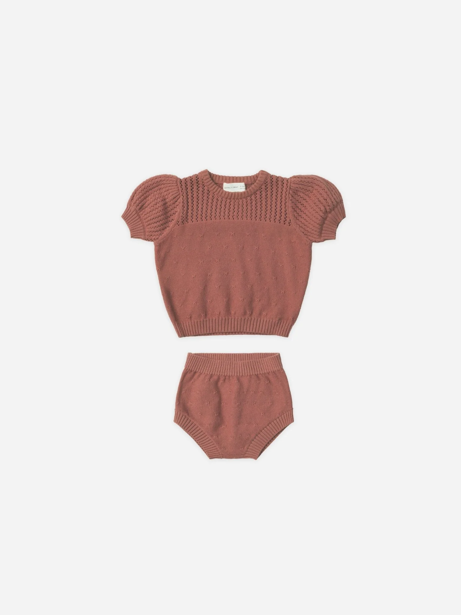 Pointelle Knit Set || Berry