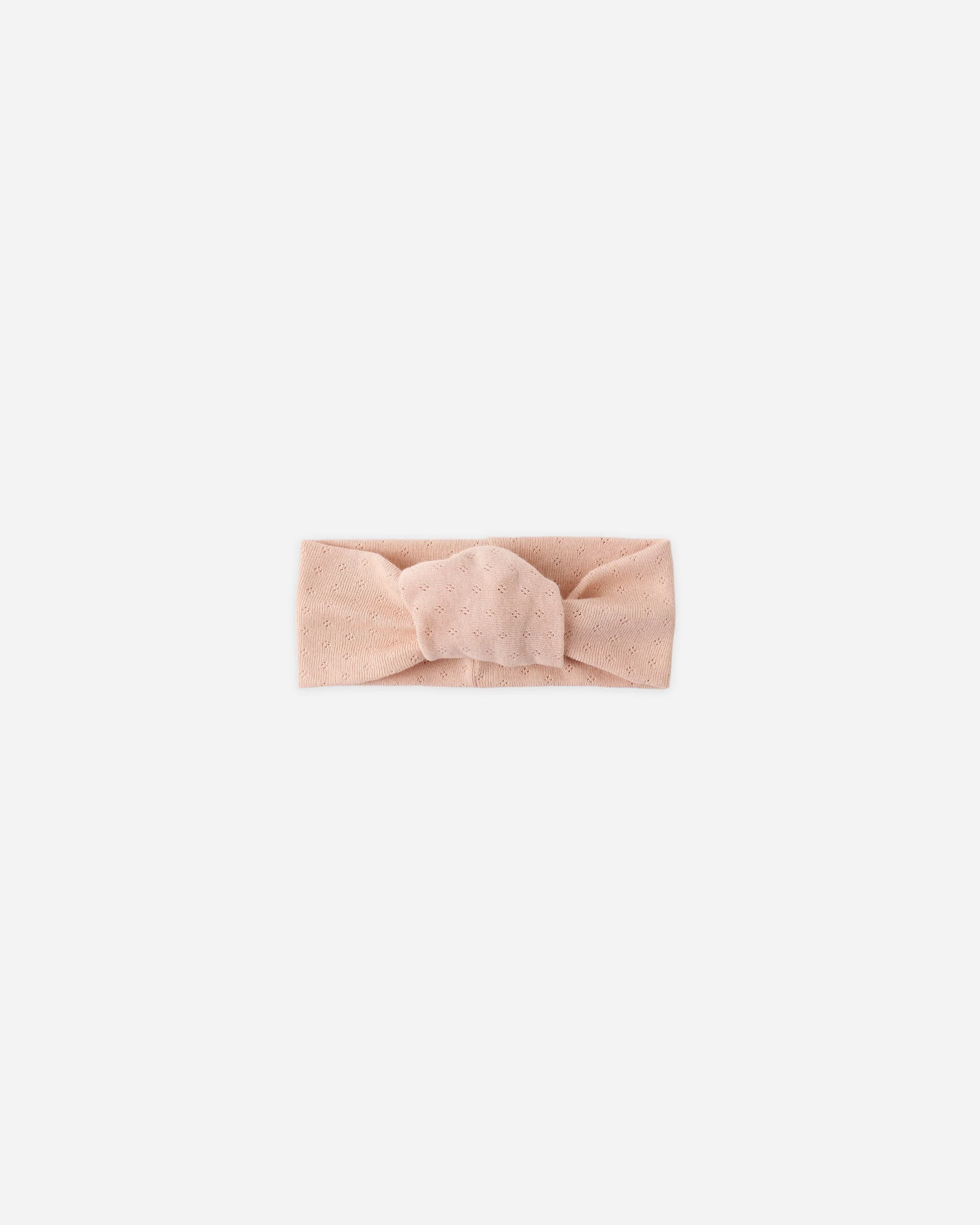 Pointelle Knotted Headband Melon
