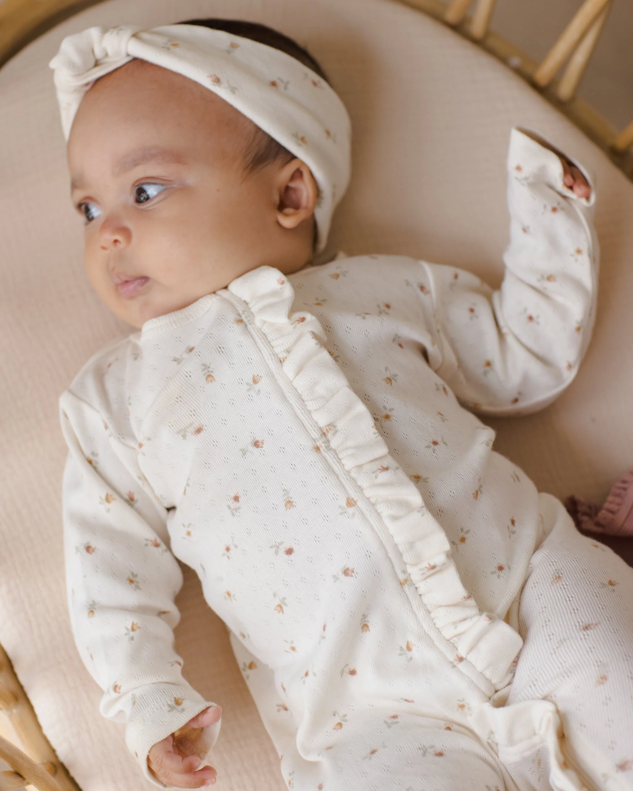 Pointelle Knotted Headband Petit Fleur - Image 4