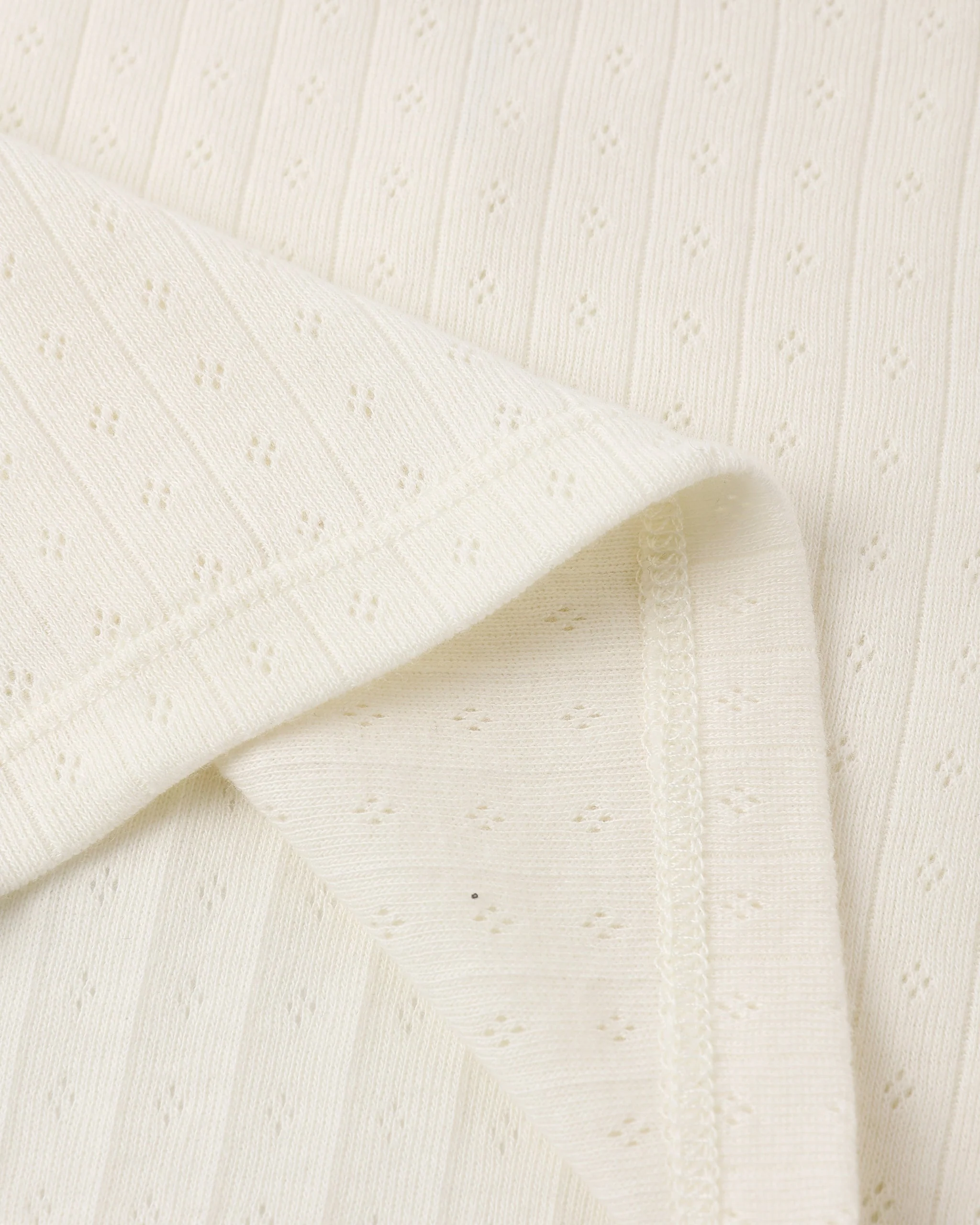 Pointelle Lounge Set Ivory - Image 7