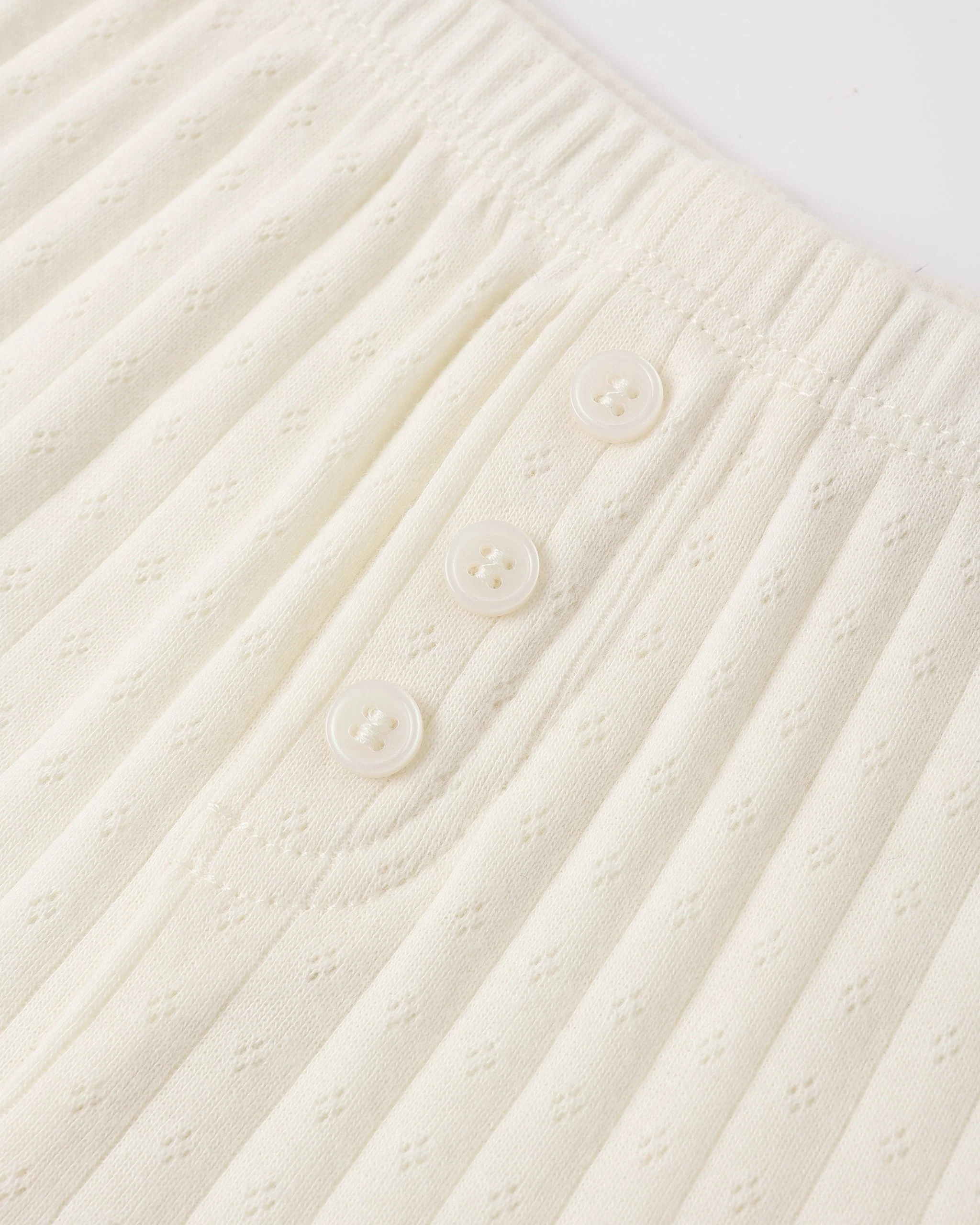 Pointelle Lounge Set Ivory - Image 8