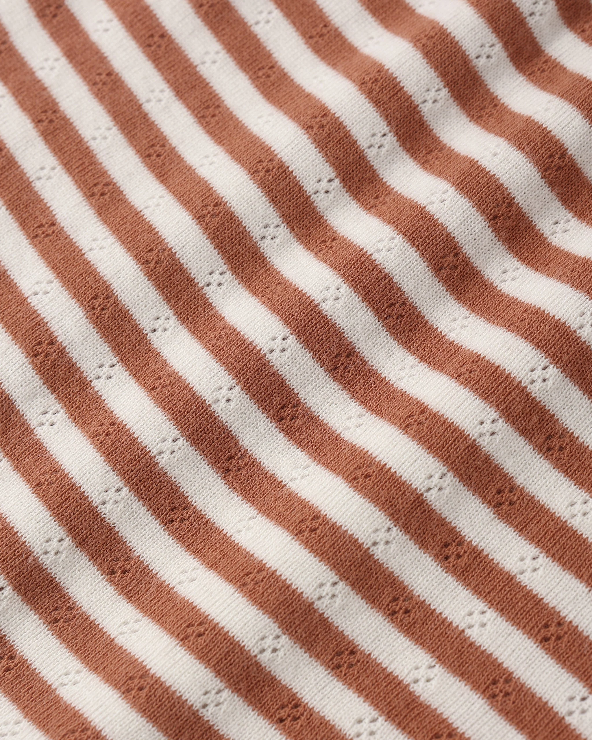 Pointelle Shorts Poppy Stripe - Image 6