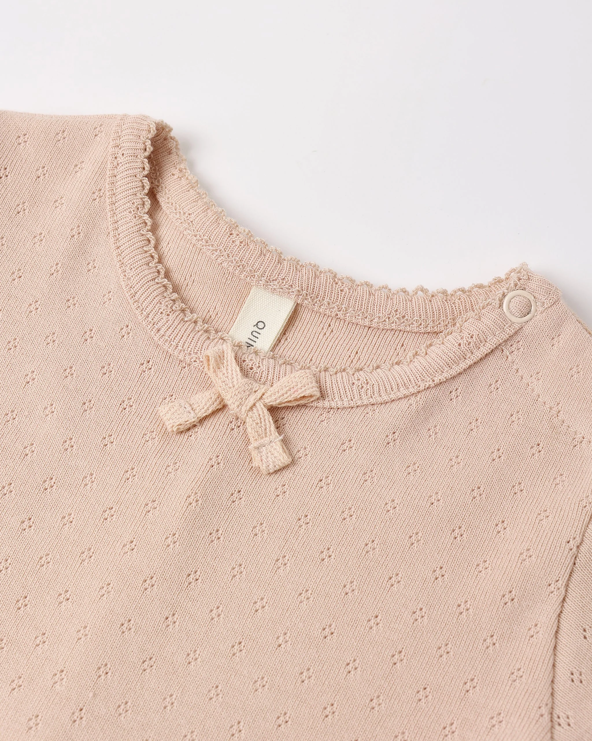 Pointelle Skirted Bodysuit Melon - Image 5
