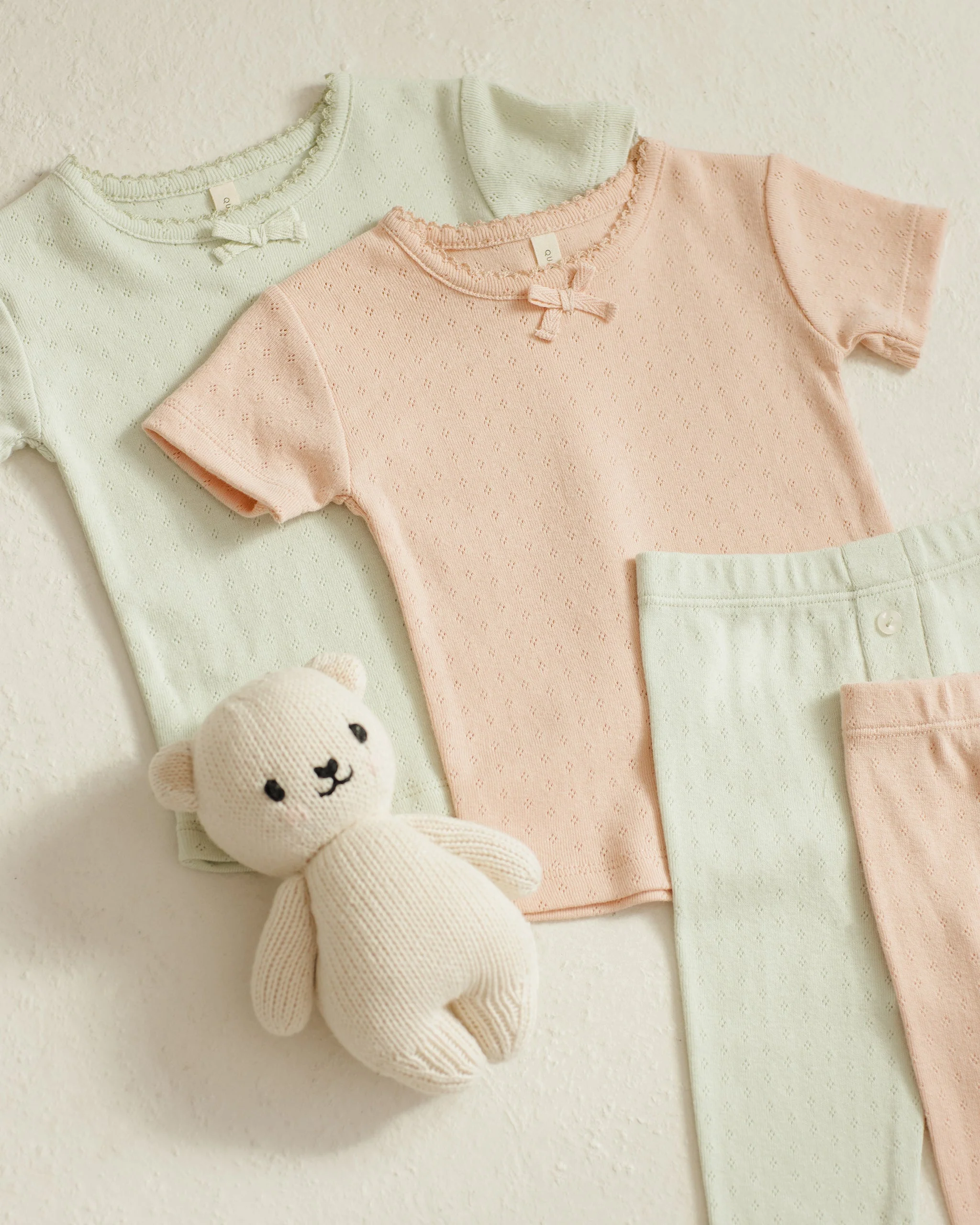 -Pointelle Tee + Legging || Mint- - Image 2