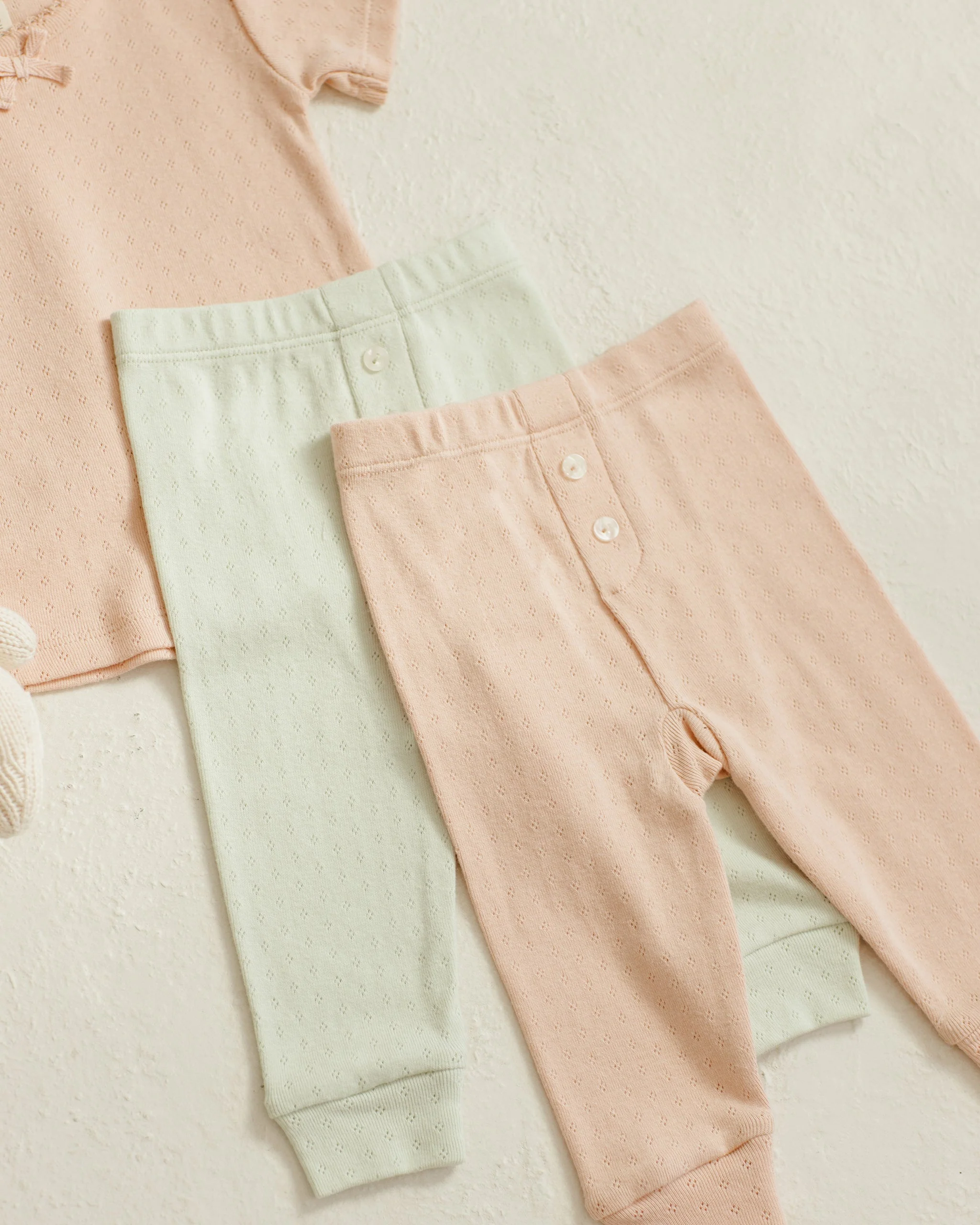 -Pointelle Tee + Legging || Mint- - Image 3