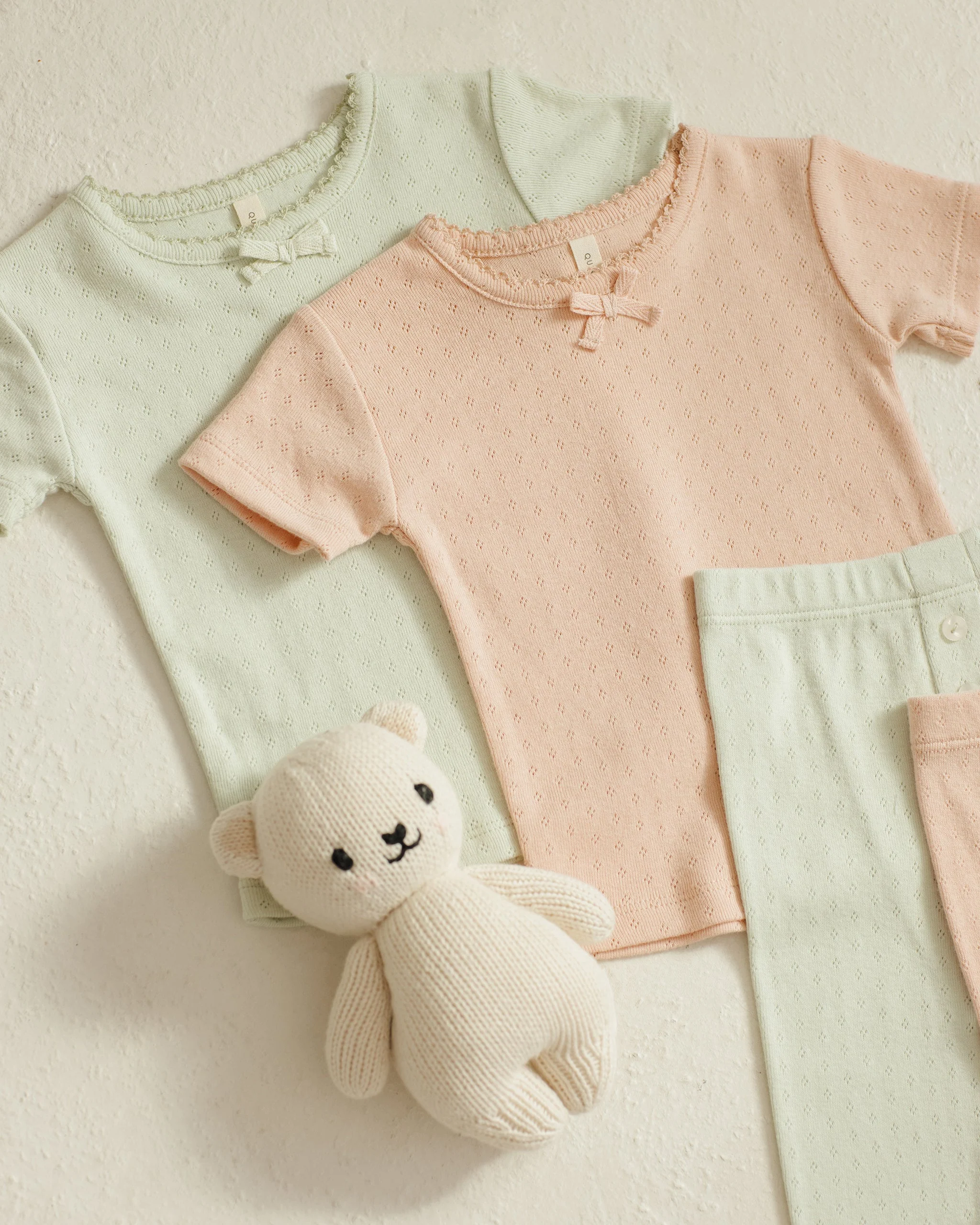 -Pointelle Tee + Legging || Mint- - Image 4
