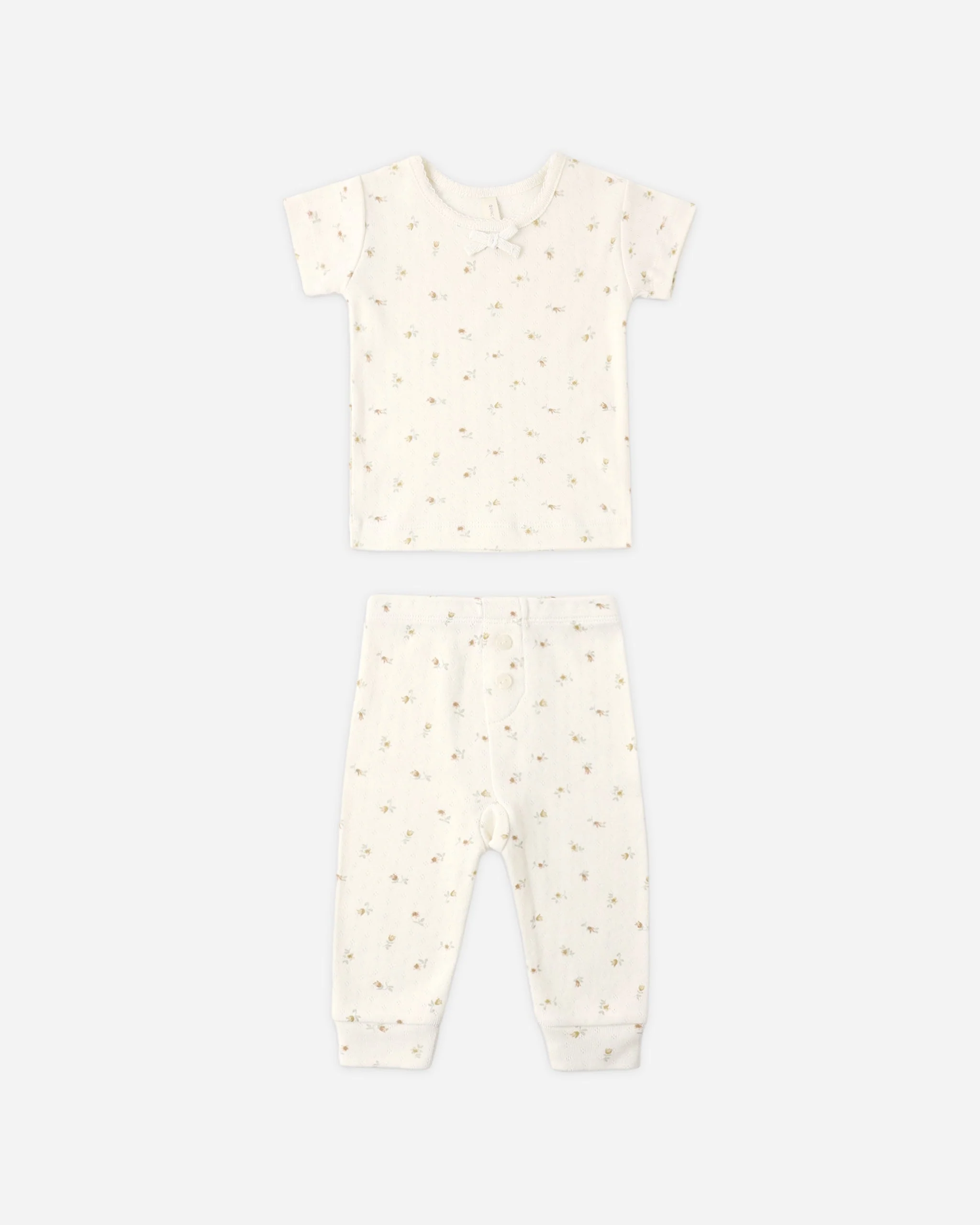 Pointelle Tee + Legging Petit Fleur