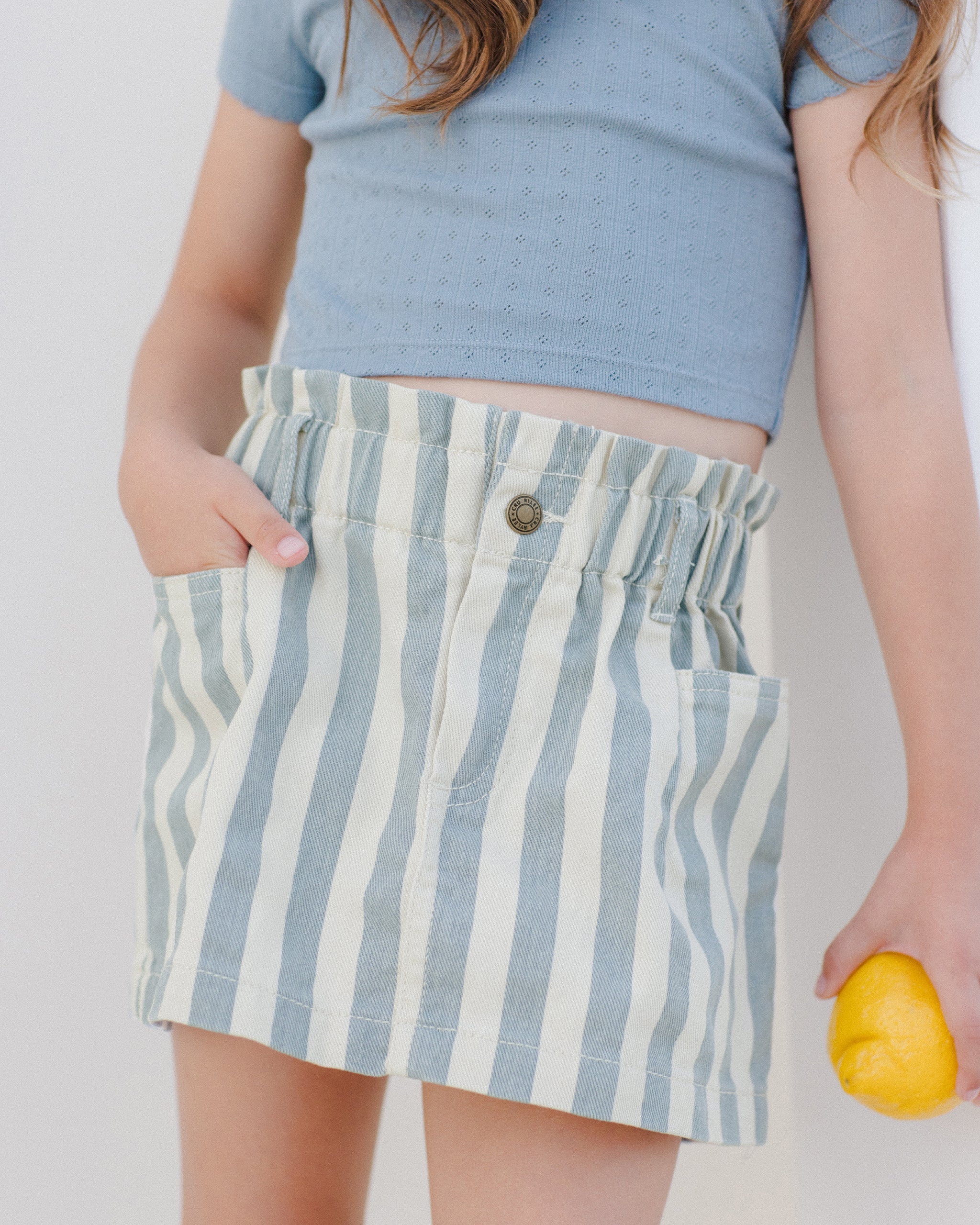 Pointelle Tee || Ocean - Image 4